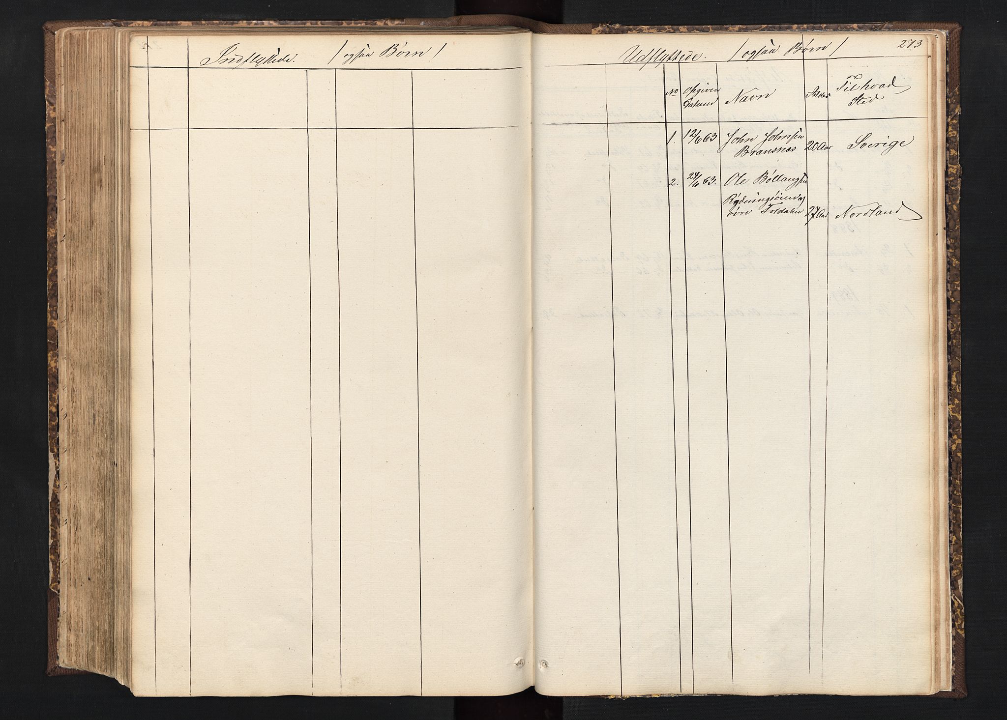 Alvdal prestekontor, AV/SAH-PREST-060/H/Ha/Hab/L0001: Klokkerbok nr. 1, 1857-1893, s. 273