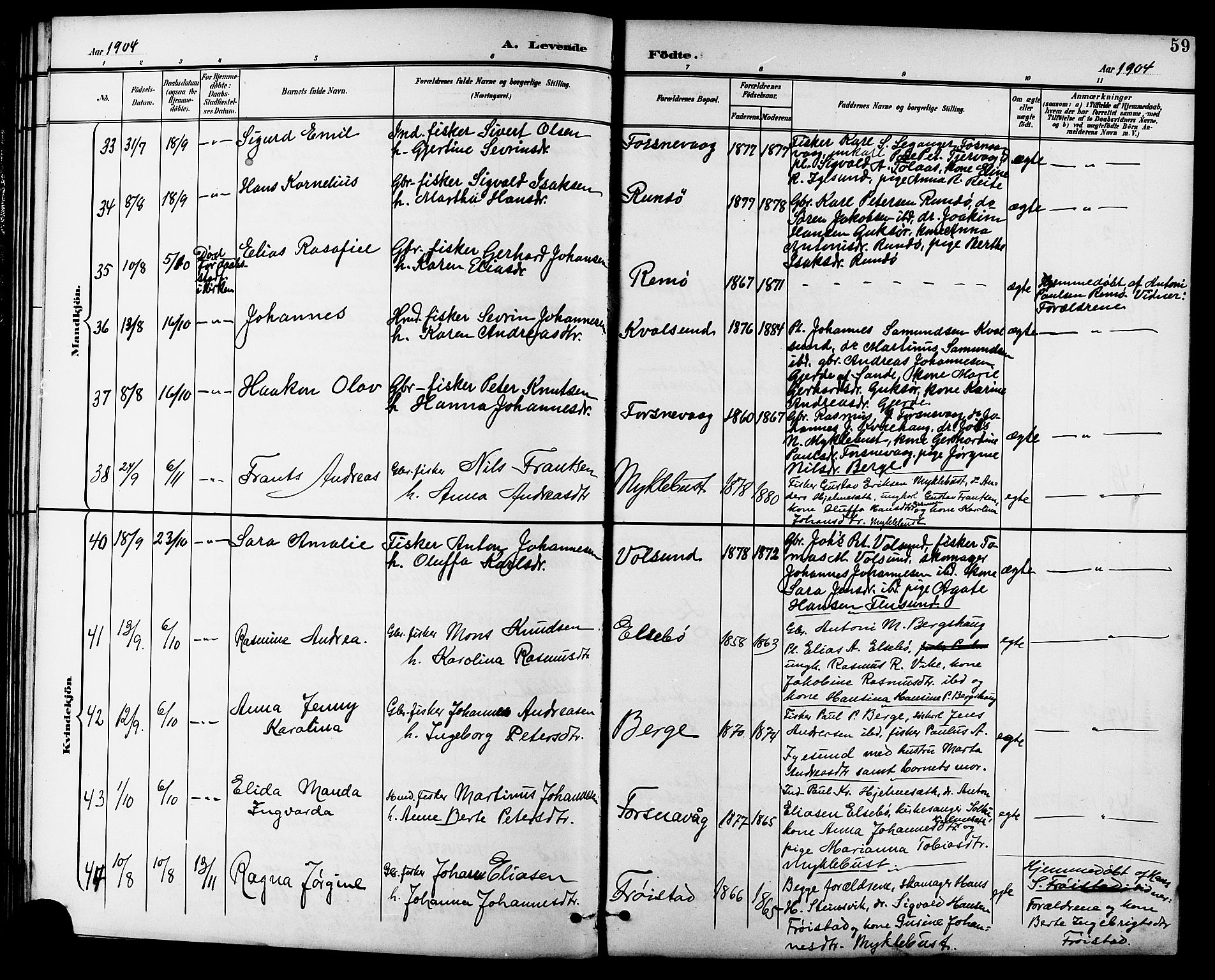 Ministerialprotokoller, klokkerbøker og fødselsregistre - Møre og Romsdal, AV/SAT-A-1454/507/L0082: Klokkerbok nr. 507C05, 1896-1914, s. 59