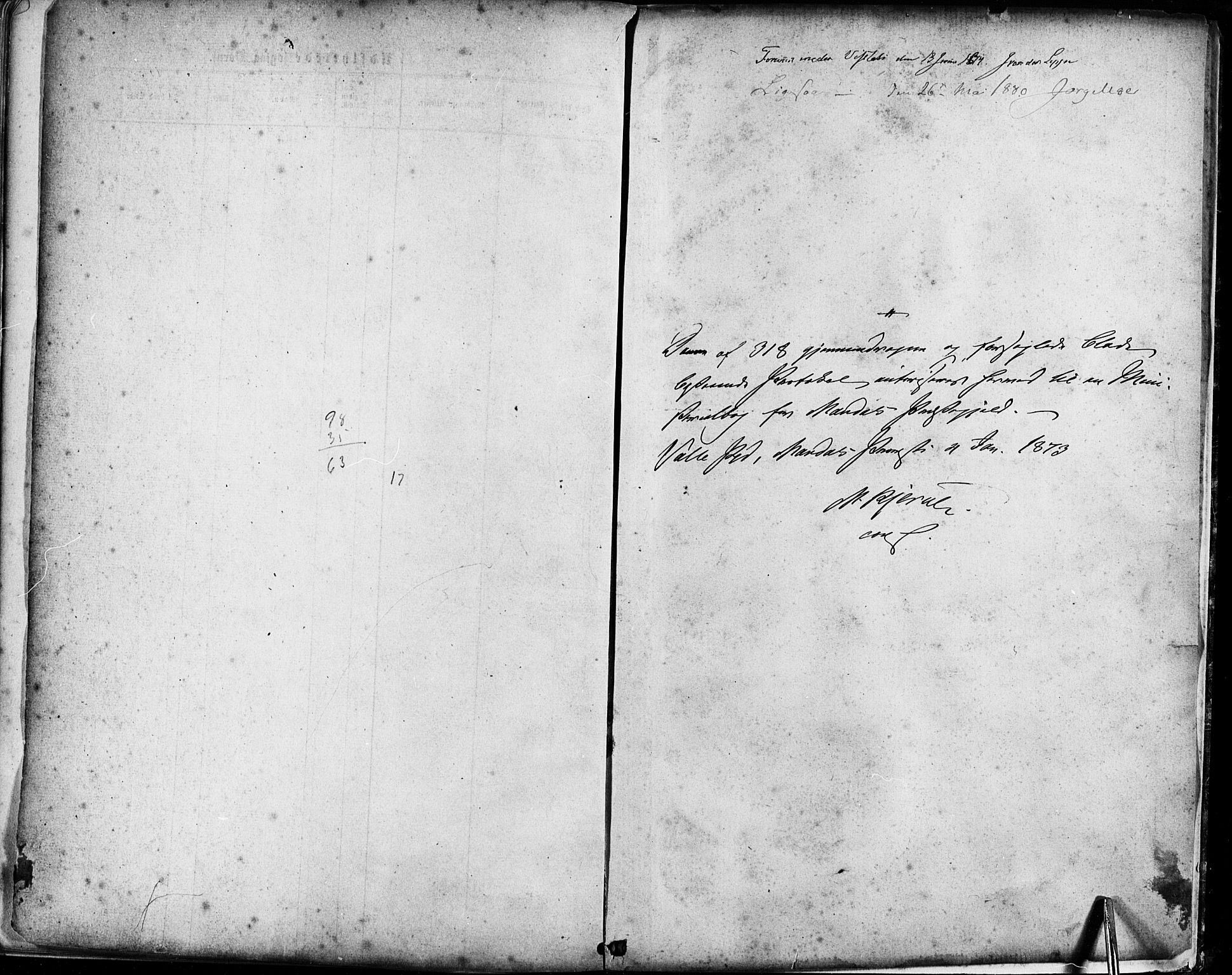 Mandal sokneprestkontor, SAK/1111-0030/F/Fa/Faa/L0015: Ministerialbok nr. A 15, 1873-1879