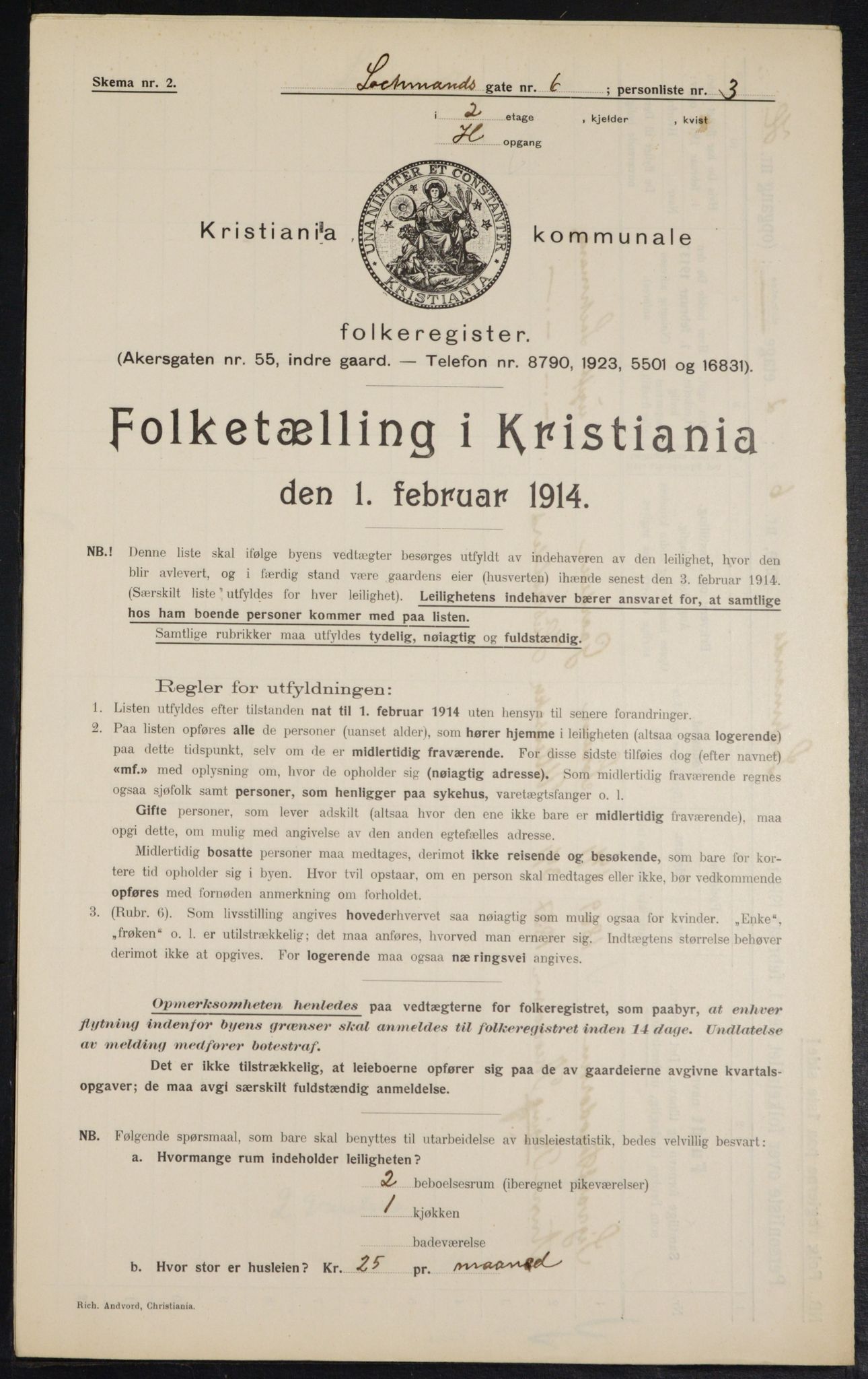 OBA, Kommunal folketelling 1.2.1914 for Kristiania, 1914, s. 58262