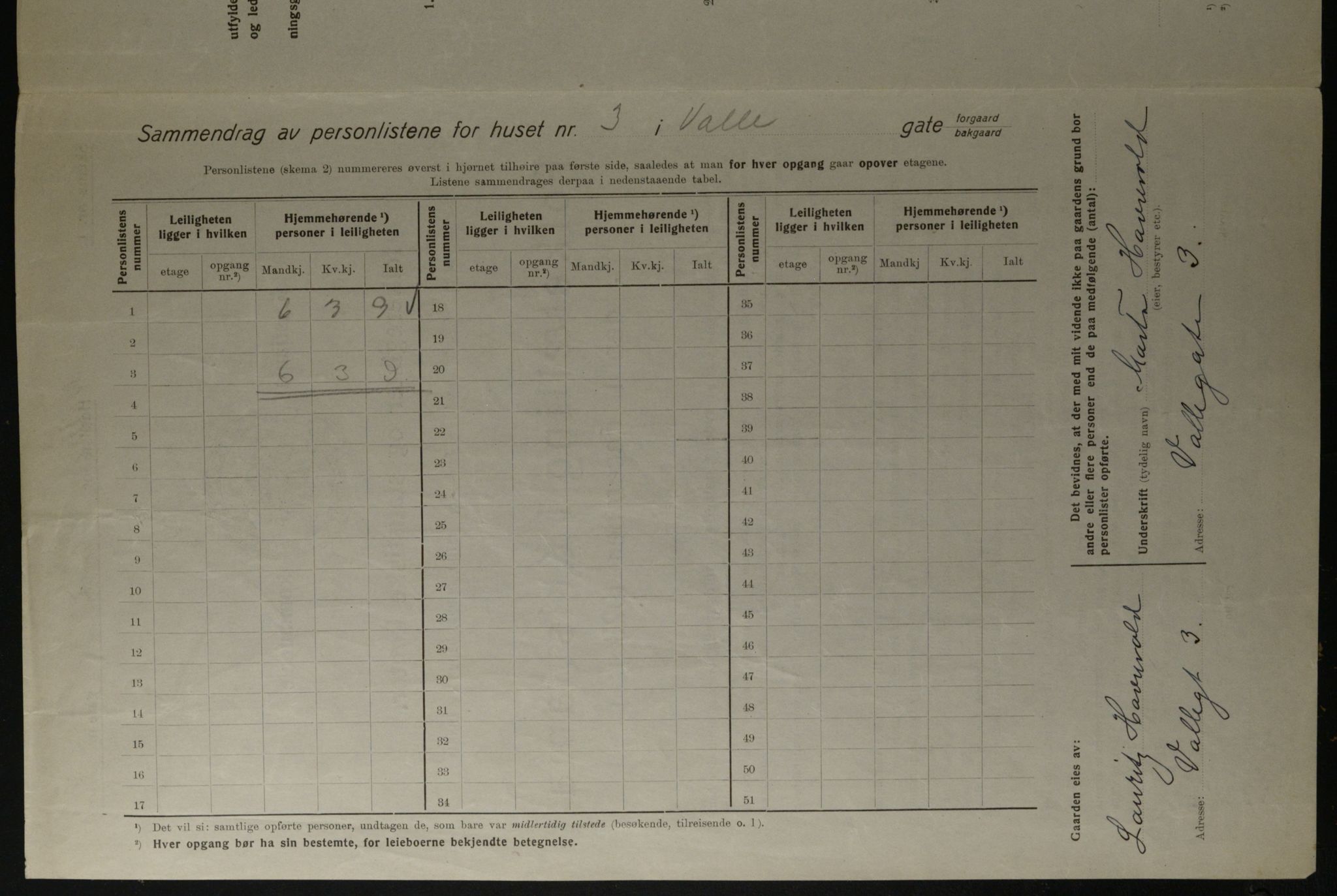 OBA, Kommunal folketelling 1.12.1923 for Kristiania, 1923, s. 134657