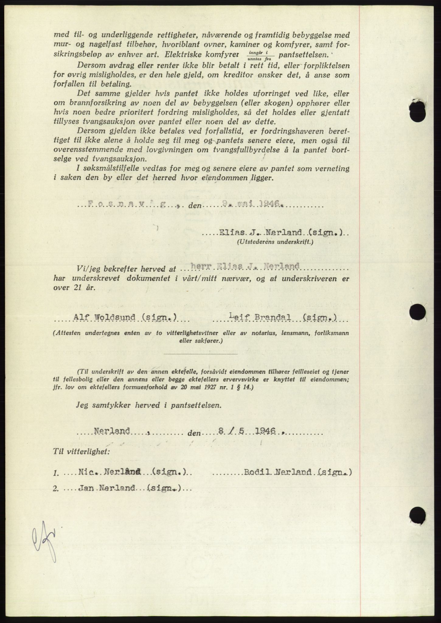 Søre Sunnmøre sorenskriveri, AV/SAT-A-4122/1/2/2C/L0114: Pantebok nr. 1-2B, 1943-1947, Dagboknr: 577/1946