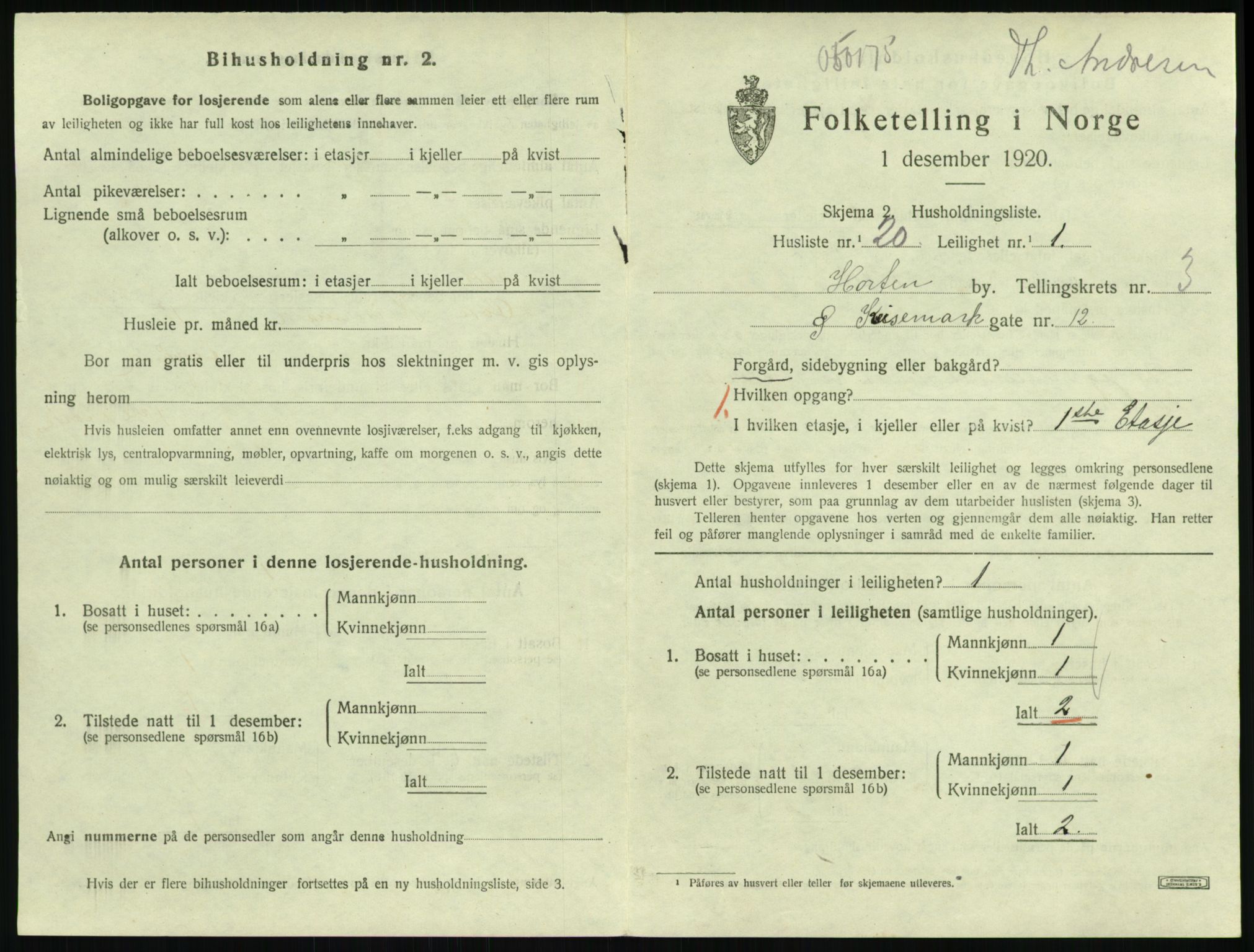 SAKO, Folketelling 1920 for 0703 Horten kjøpstad, 1920, s. 4197