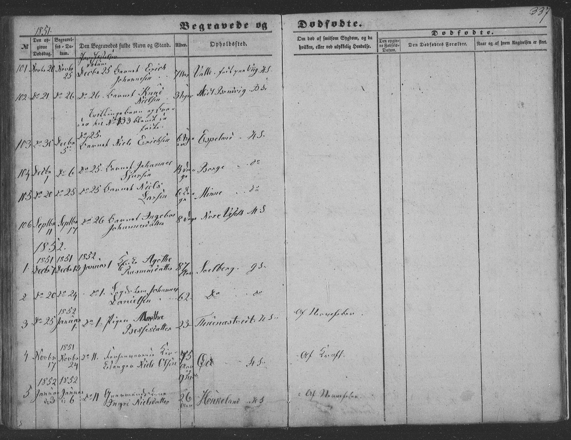 Haus sokneprestembete, SAB/A-75601/H/Haa: Ministerialbok nr. A 16 II, 1848-1857, s. 337