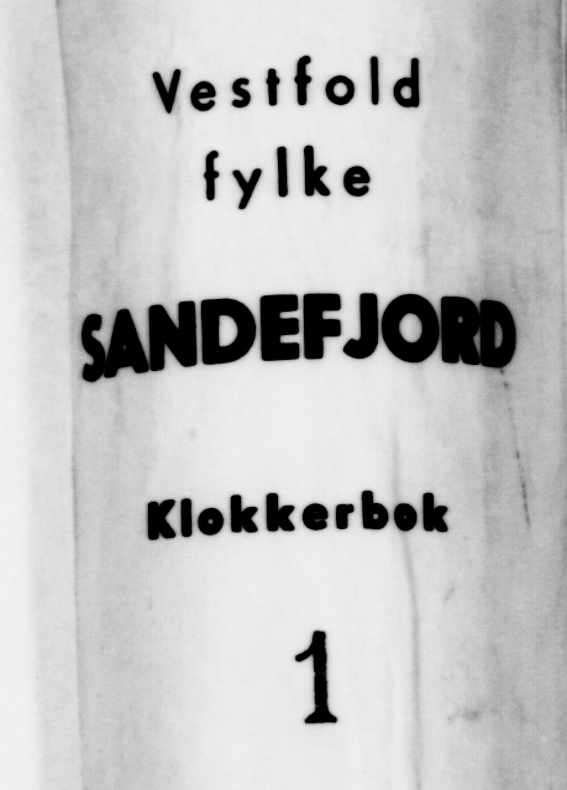 Sandefjord kirkebøker, AV/SAKO-A-315/G/Ga/L0001: Klokkerbok nr. 1, 1885-1903