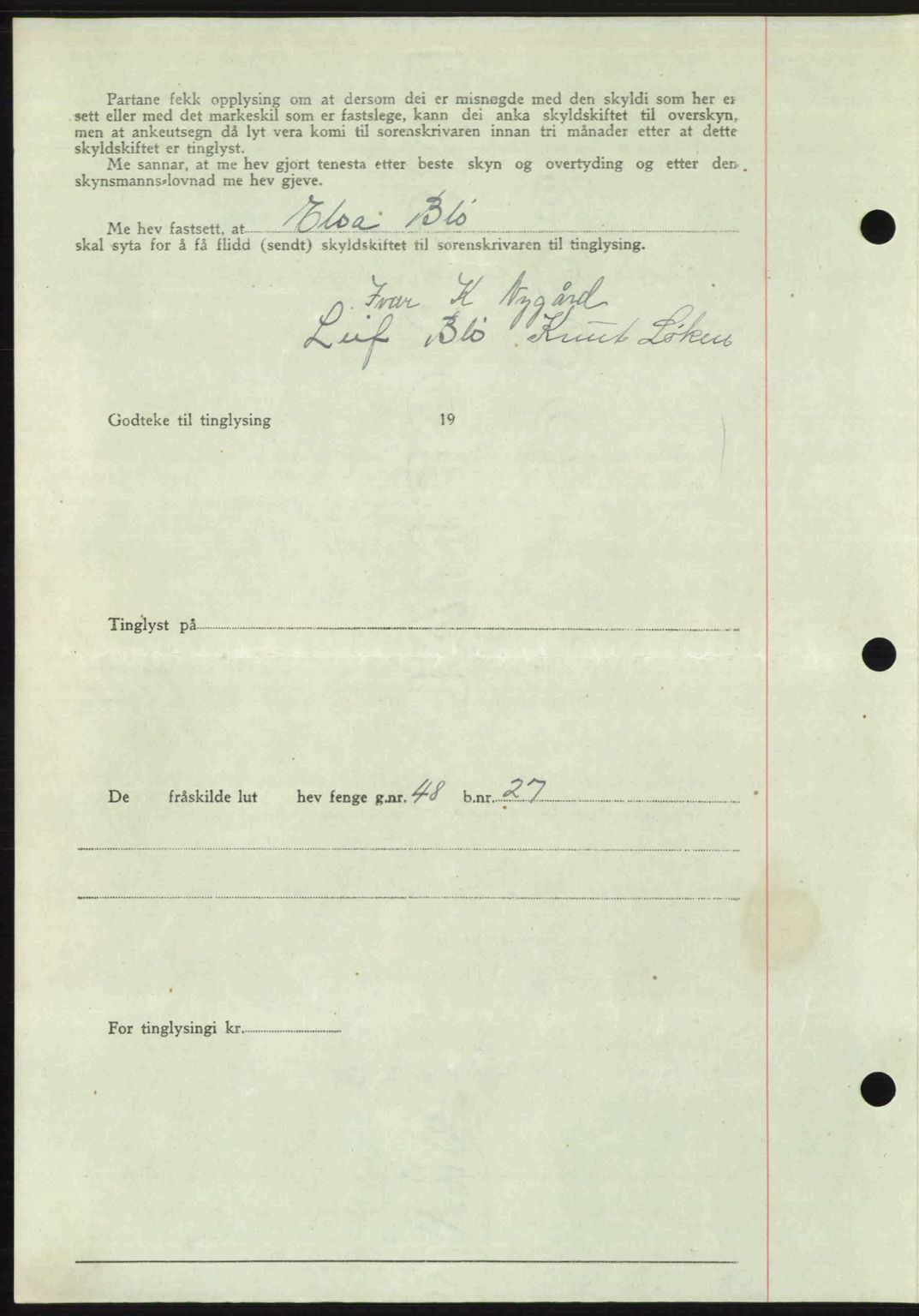 Romsdal sorenskriveri, AV/SAT-A-4149/1/2/2C: Pantebok nr. A24, 1947-1947, Dagboknr: 2470/1947