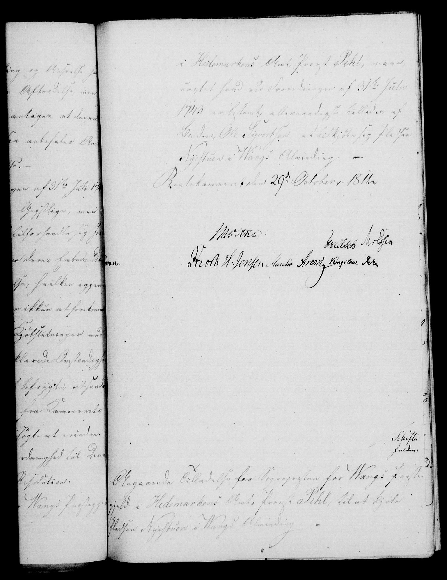 Rentekammeret, Kammerkanselliet, RA/EA-3111/G/Gf/Gfa/L0093: Norsk relasjons- og resolusjonsprotokoll (merket RK 52.93), 1811, s. 562