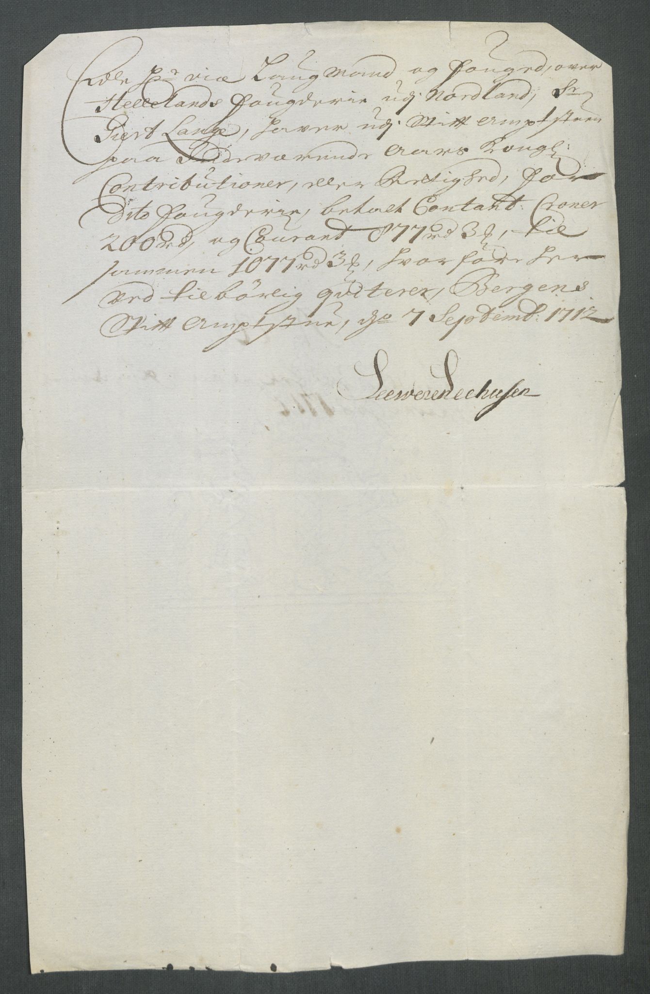 Rentekammeret inntil 1814, Reviderte regnskaper, Fogderegnskap, RA/EA-4092/R65/L4512: Fogderegnskap Helgeland, 1712-1713, s. 164
