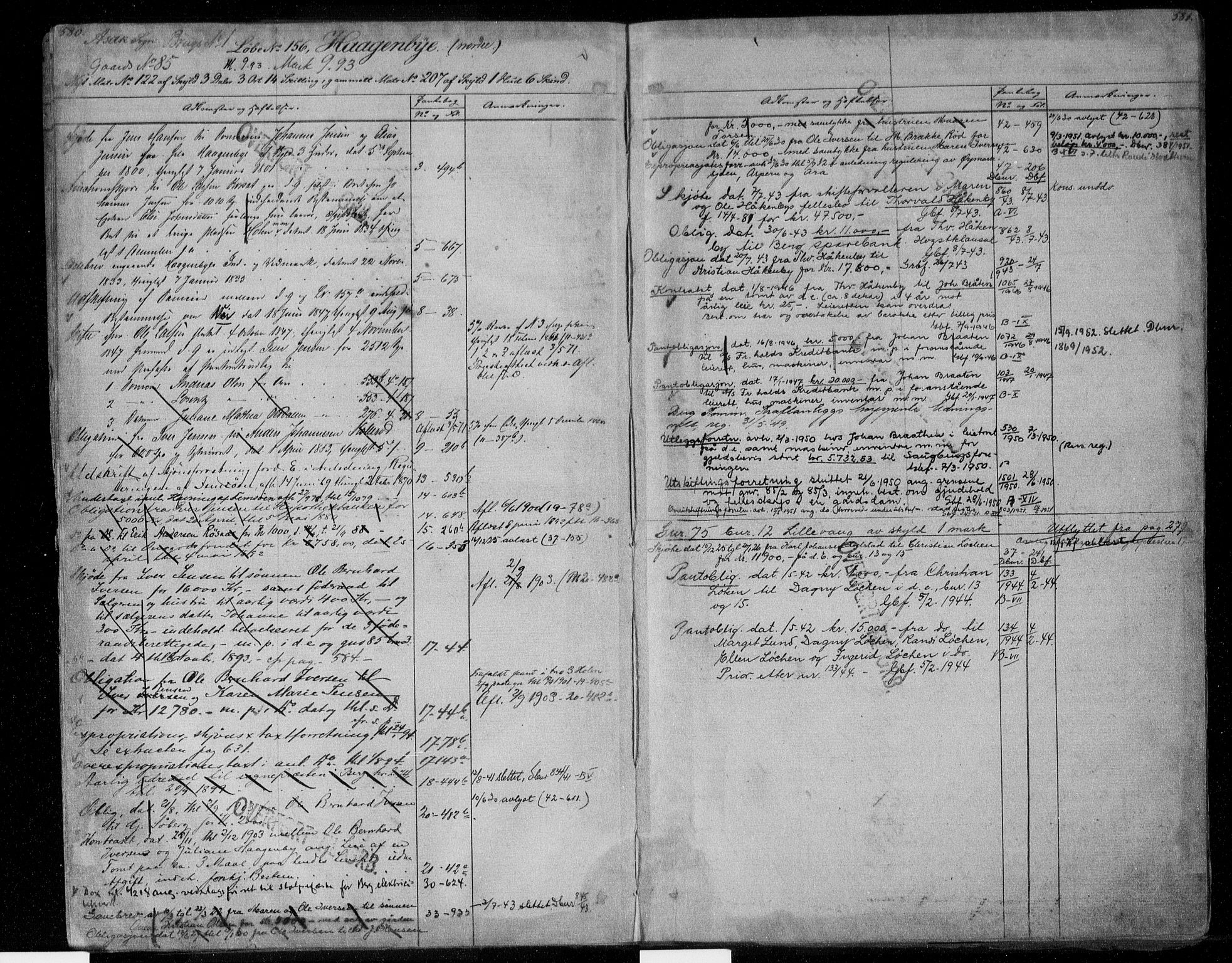 Idd og Marker sorenskriveri, AV/SAO-A-10283/G/Ga/Gac/L0004b: Panteregister nr. II 4b, 1848-1953, s. 580-581