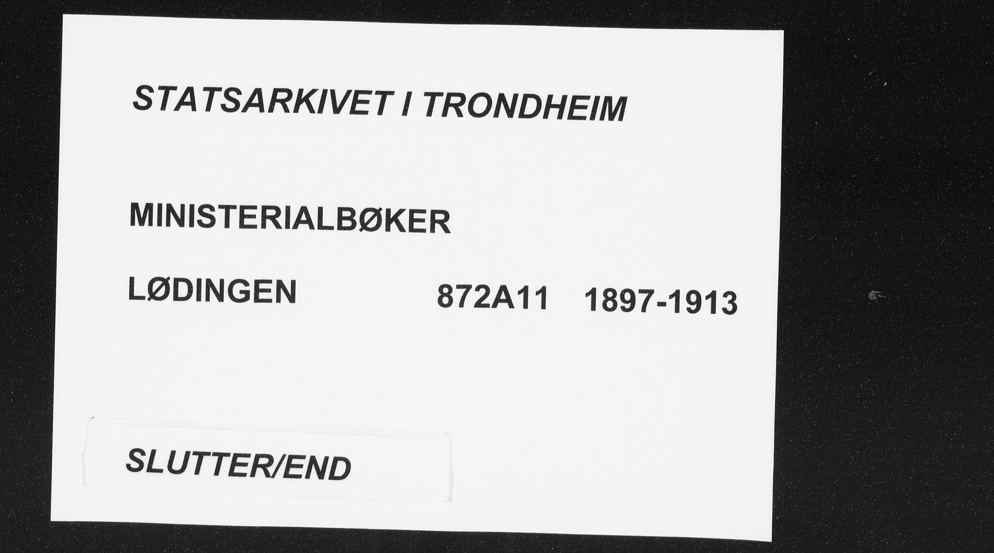 Ministerialprotokoller, klokkerbøker og fødselsregistre - Nordland, AV/SAT-A-1459/872/L1036: Ministerialbok nr. 872A11, 1897-1913