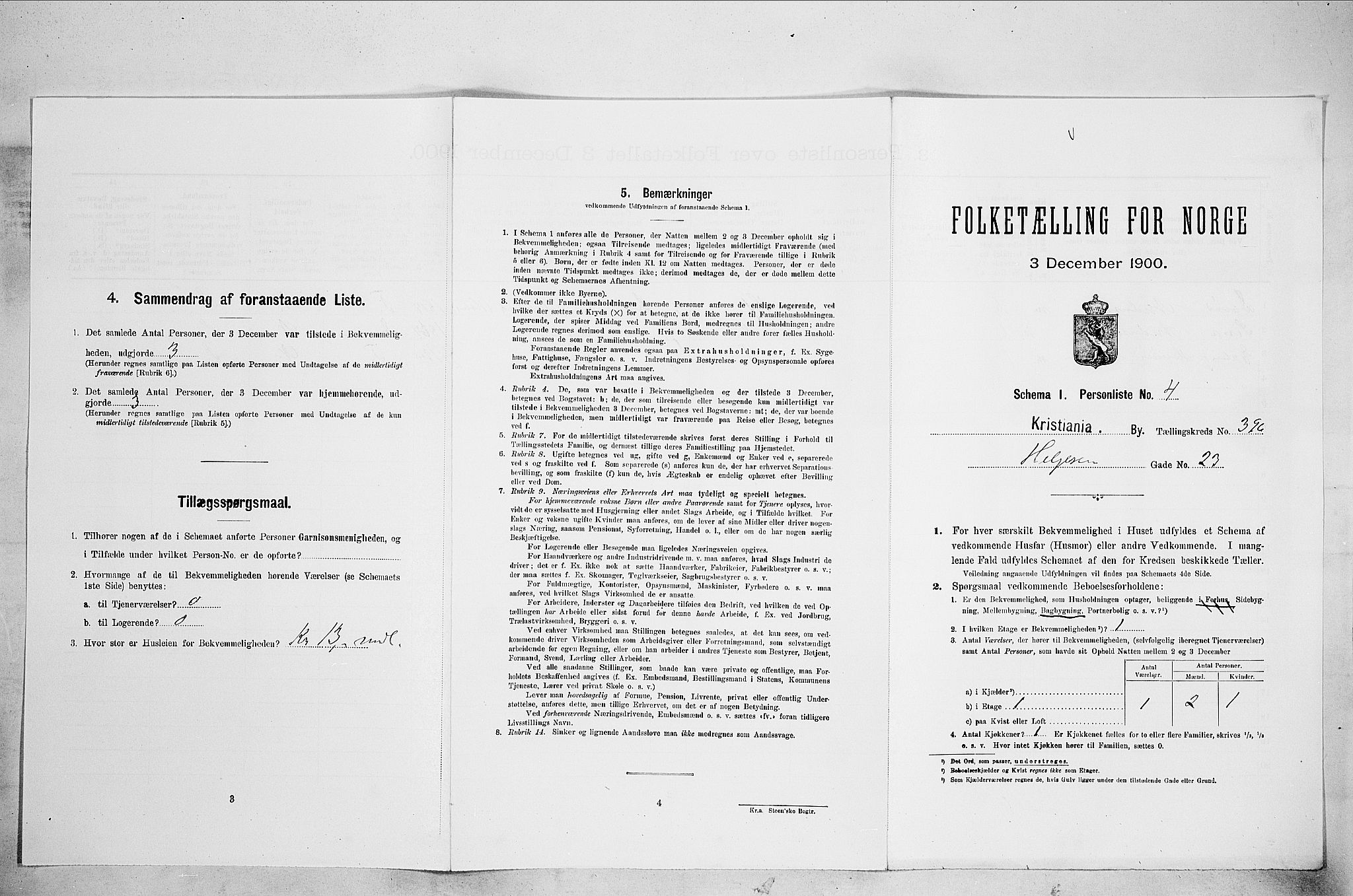 SAO, Folketelling 1900 for 0301 Kristiania kjøpstad, 1900, s. 35758