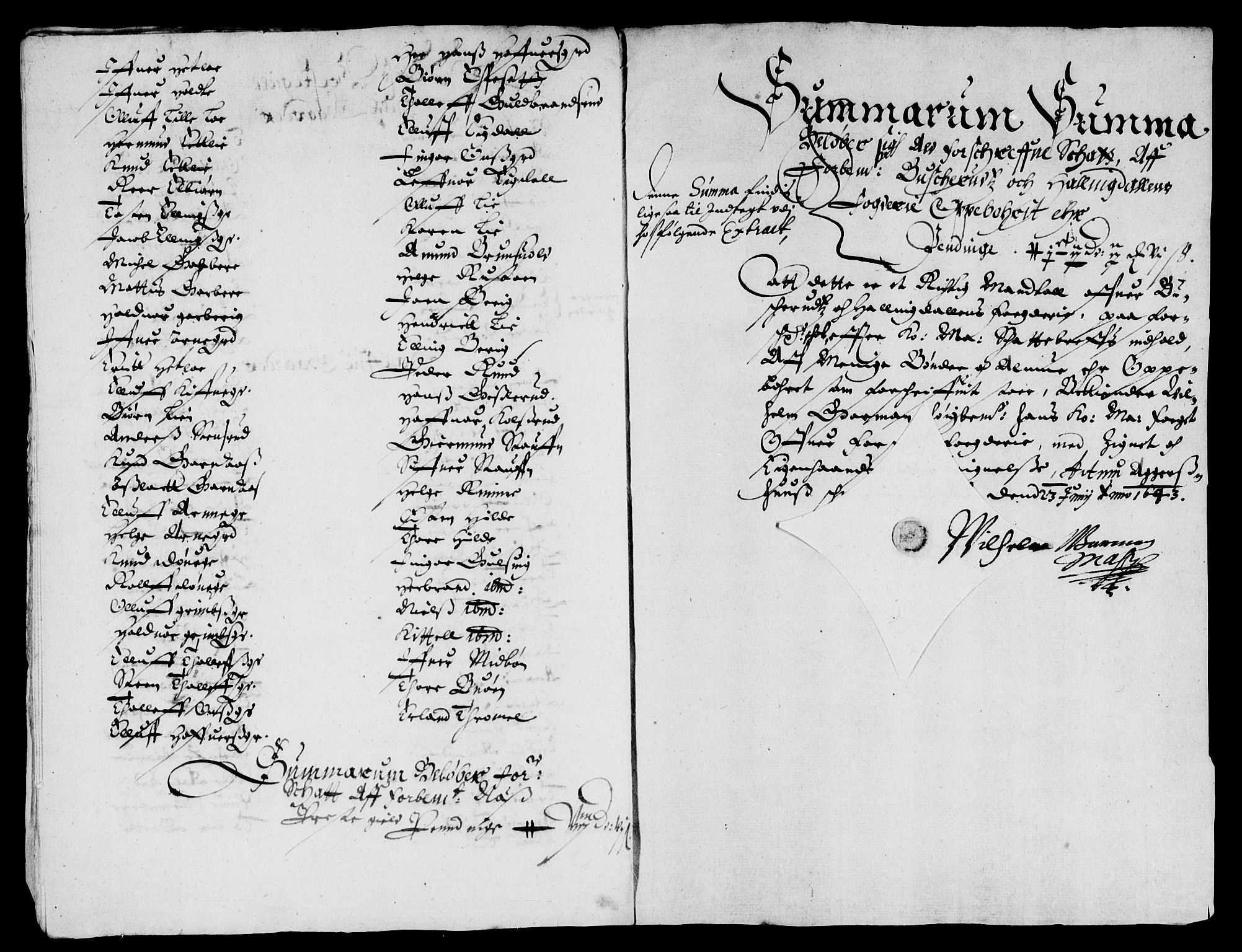 Rentekammeret inntil 1814, Reviderte regnskaper, Lensregnskaper, AV/RA-EA-5023/R/Rb/Rba/L0174: Akershus len, 1643-1644