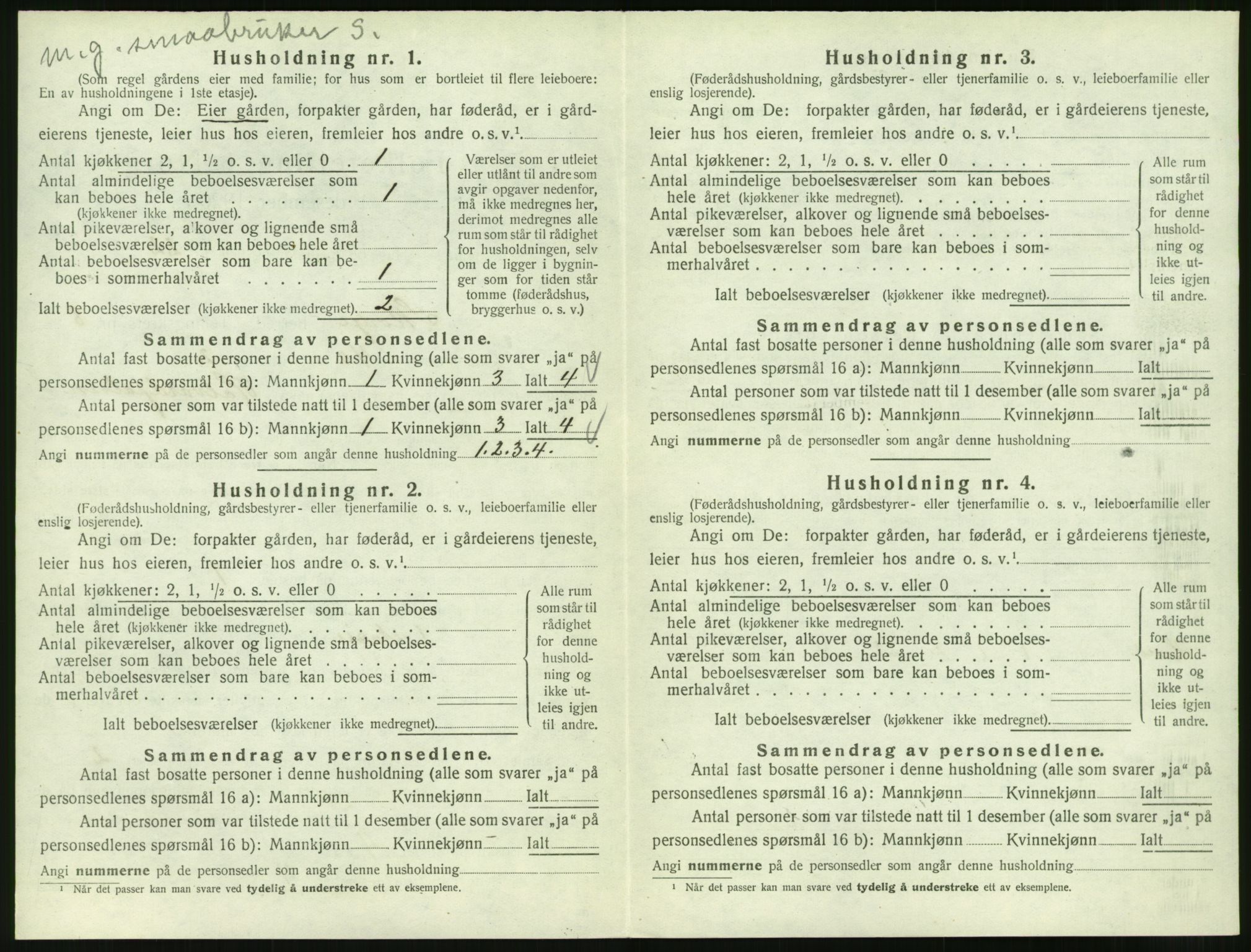 SAT, Folketelling 1920 for 1529 Skodje herred, 1920, s. 594