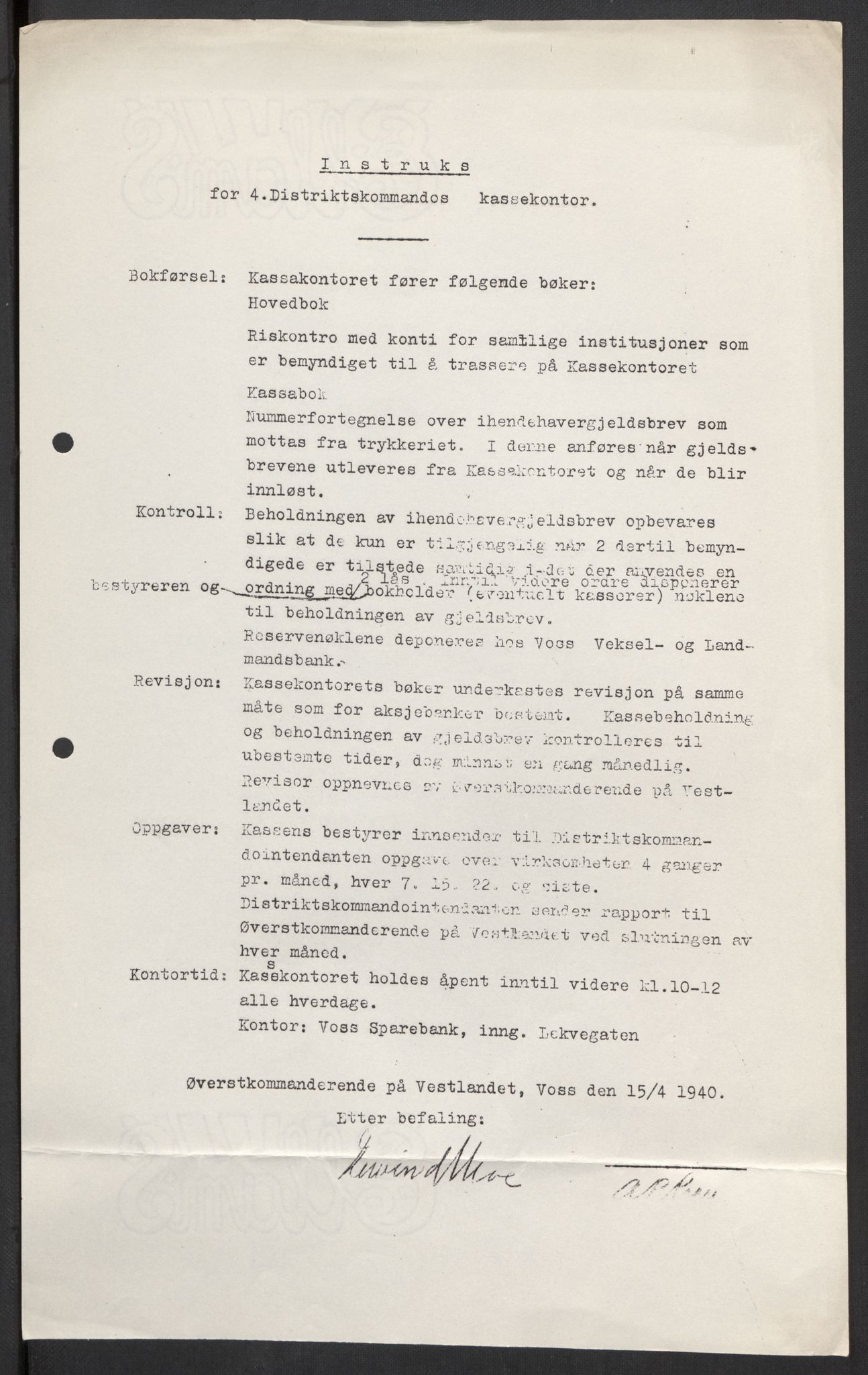 Forsvaret, Forsvarets krigshistoriske avdeling, AV/RA-RAFA-2017/Y/Yb/L0098: II-C-11-400  -  4. Divisjon., 1940, s. 4