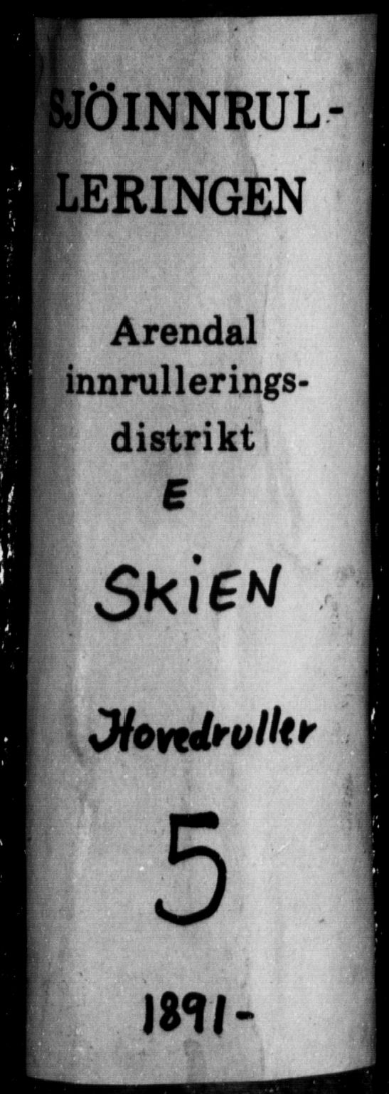 Skien innrulleringskontor, SAKO/A-832/F/Fb/L0005: Hovedrulle, 1891, s. 1