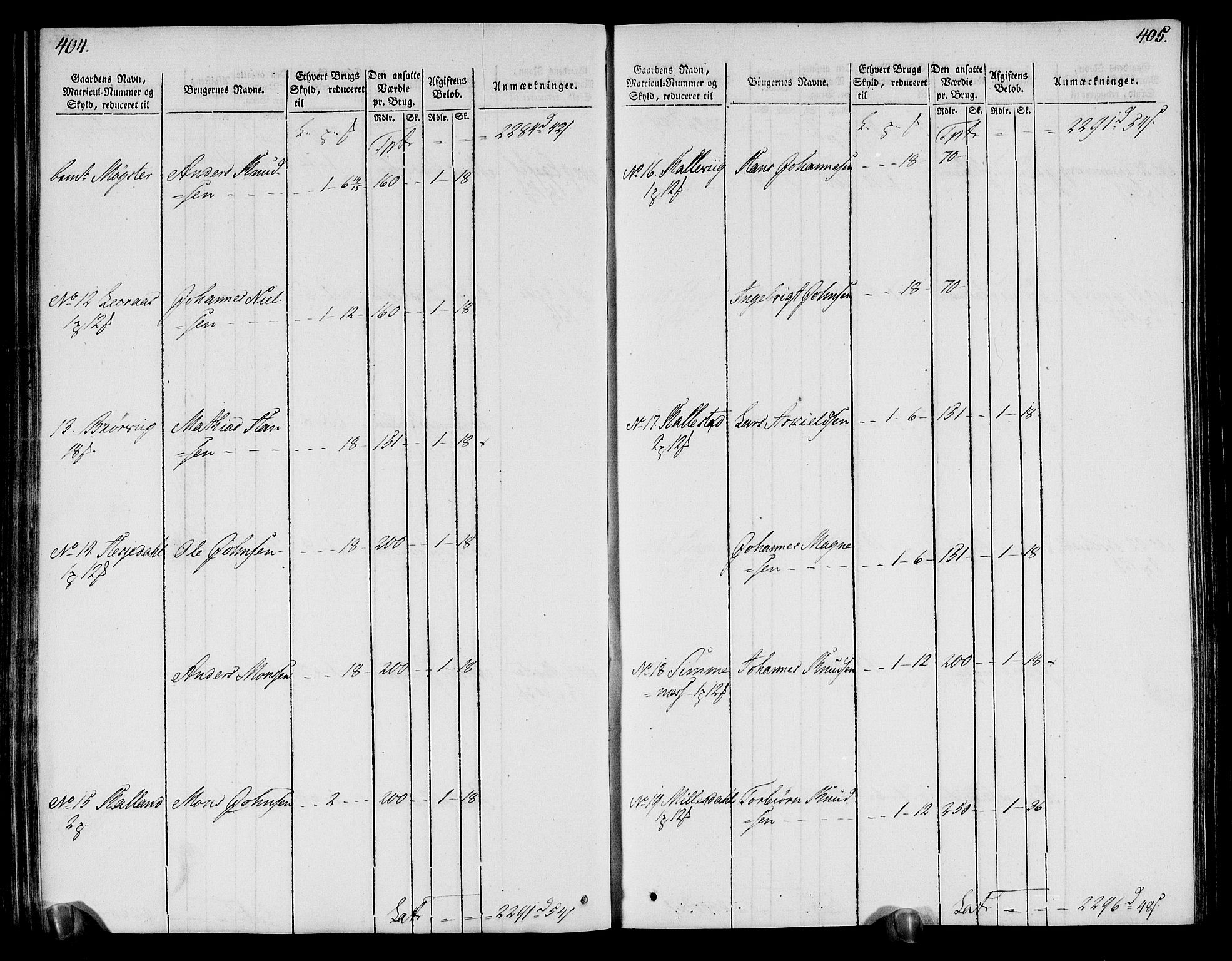 Rentekammeret inntil 1814, Realistisk ordnet avdeling, AV/RA-EA-4070/N/Ne/Nea/L0113: Nordhordland og Voss fogderi. Oppebørselsregister, 1803-1804, s. 210