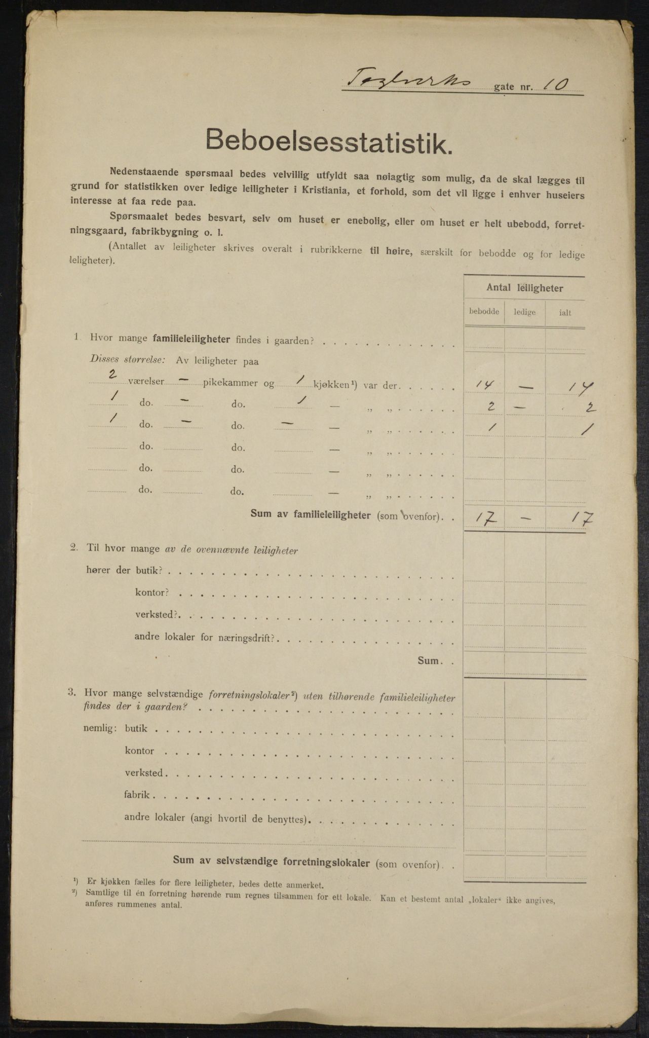 OBA, Kommunal folketelling 1.2.1915 for Kristiania, 1915, s. 107774