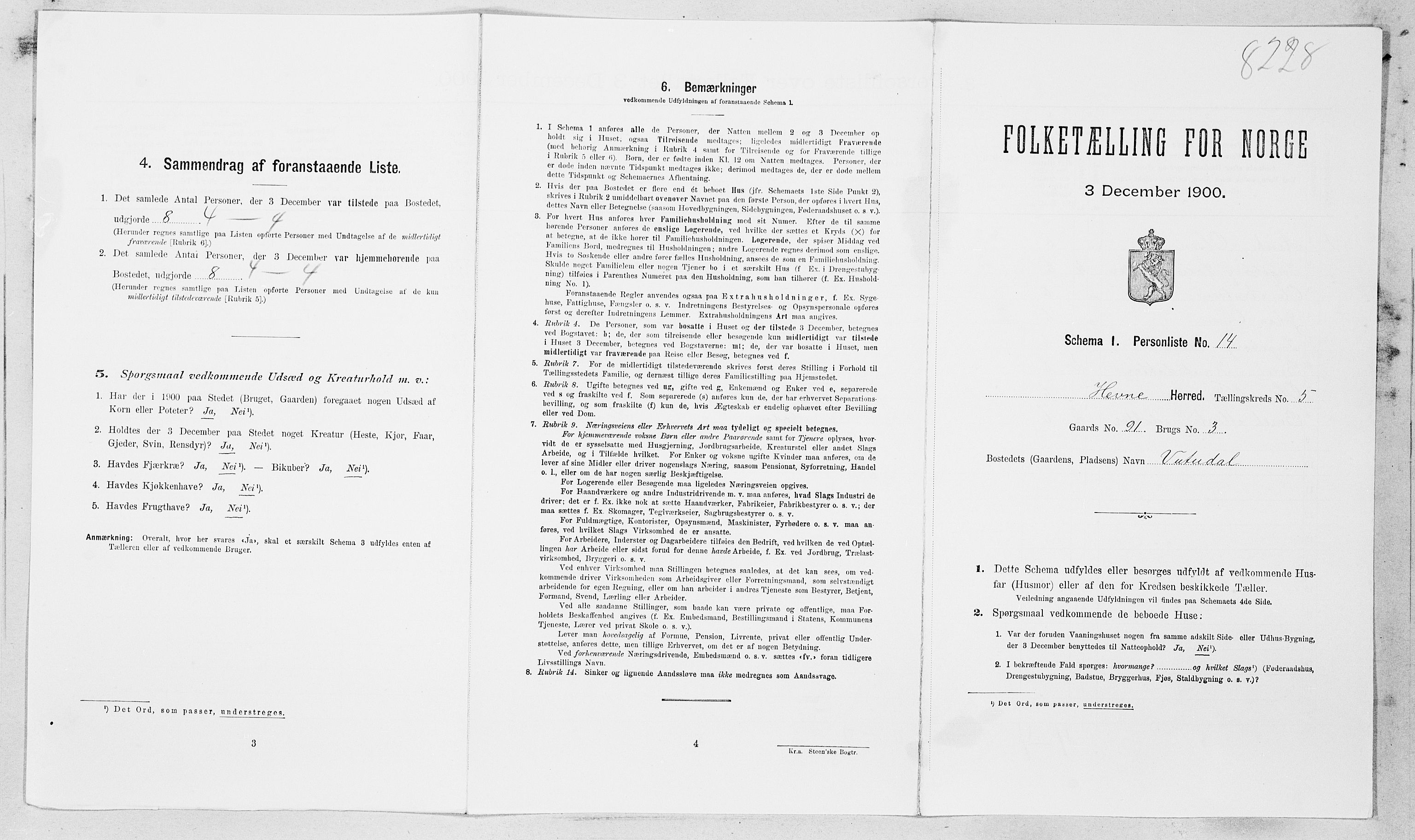 SAT, Folketelling 1900 for 1612 Hemne herred, 1900, s. 517