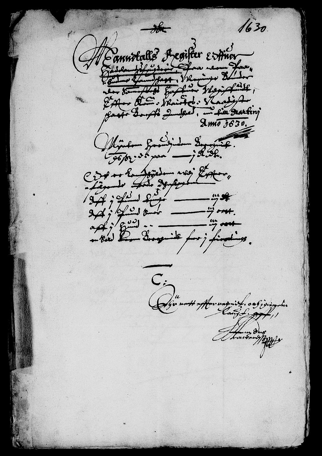 Rentekammeret inntil 1814, Reviderte regnskaper, Lensregnskaper, AV/RA-EA-5023/R/Rb/Rba/L0101: Akershus len, 1630-1631