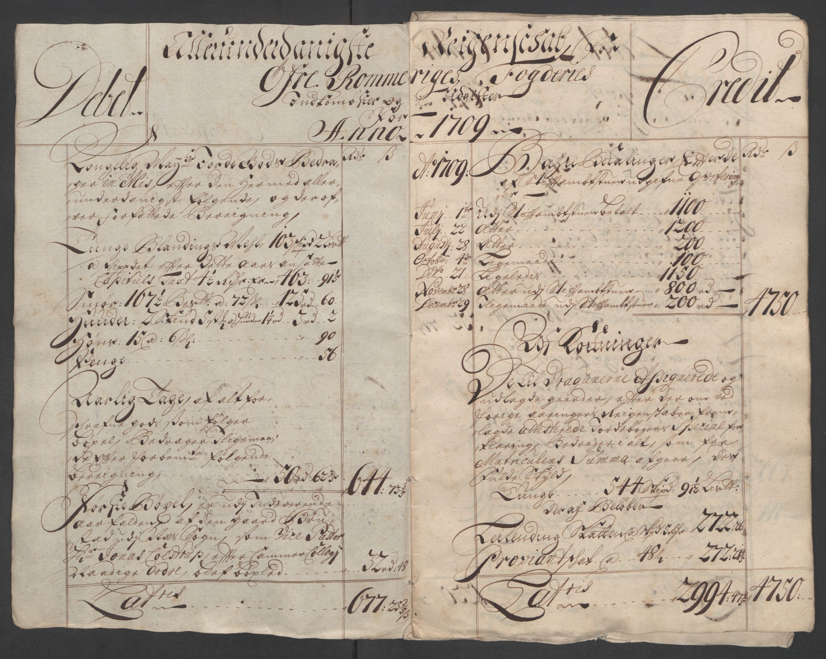 Rentekammeret inntil 1814, Reviderte regnskaper, Fogderegnskap, AV/RA-EA-4092/R12/L0719: Fogderegnskap Øvre Romerike, 1708-1709, s. 214