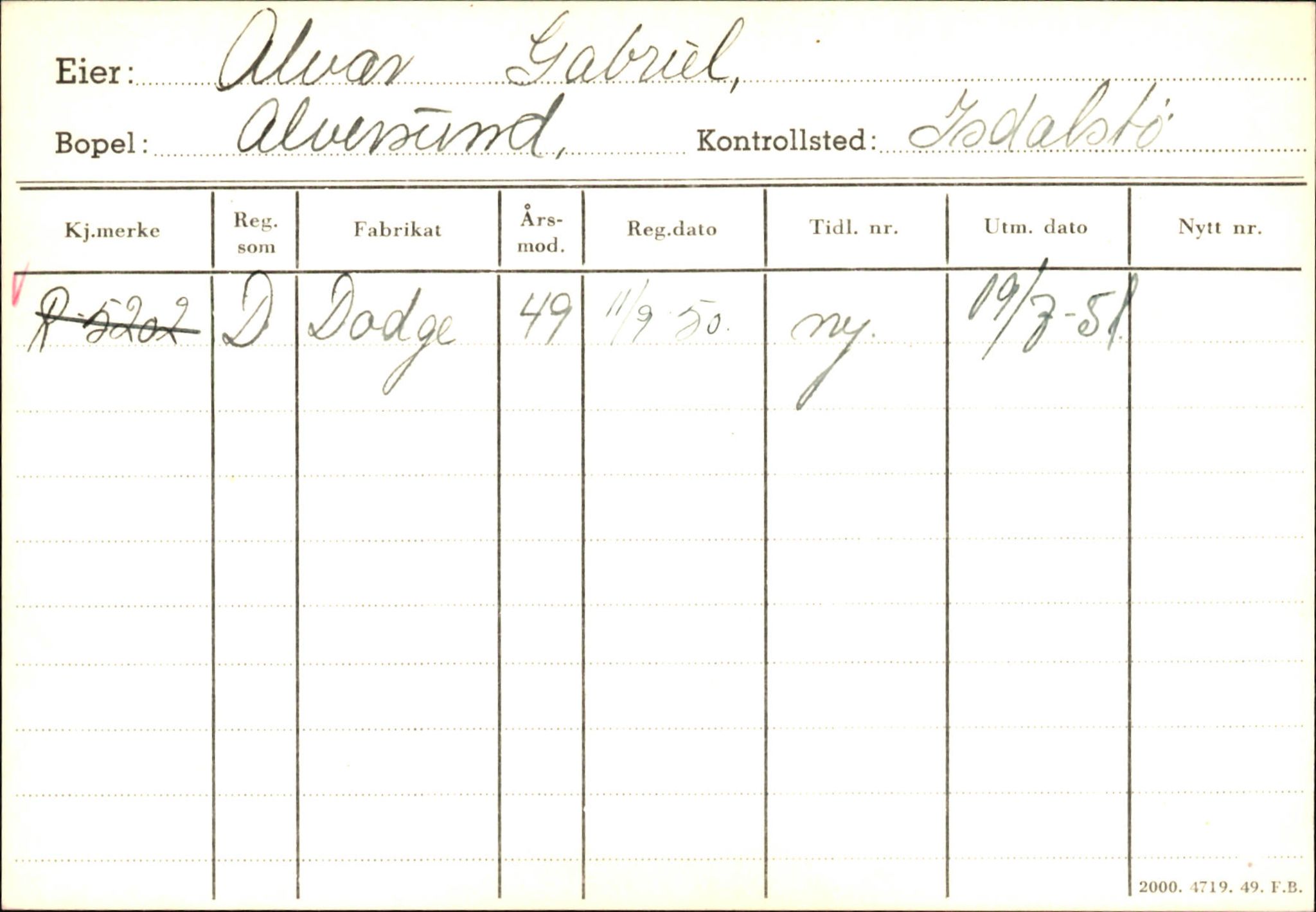 Statens vegvesen, Hordaland vegkontor, AV/SAB-A-5201/2/Ha/L0001: R-eierkort A, 1920-1971, s. 630