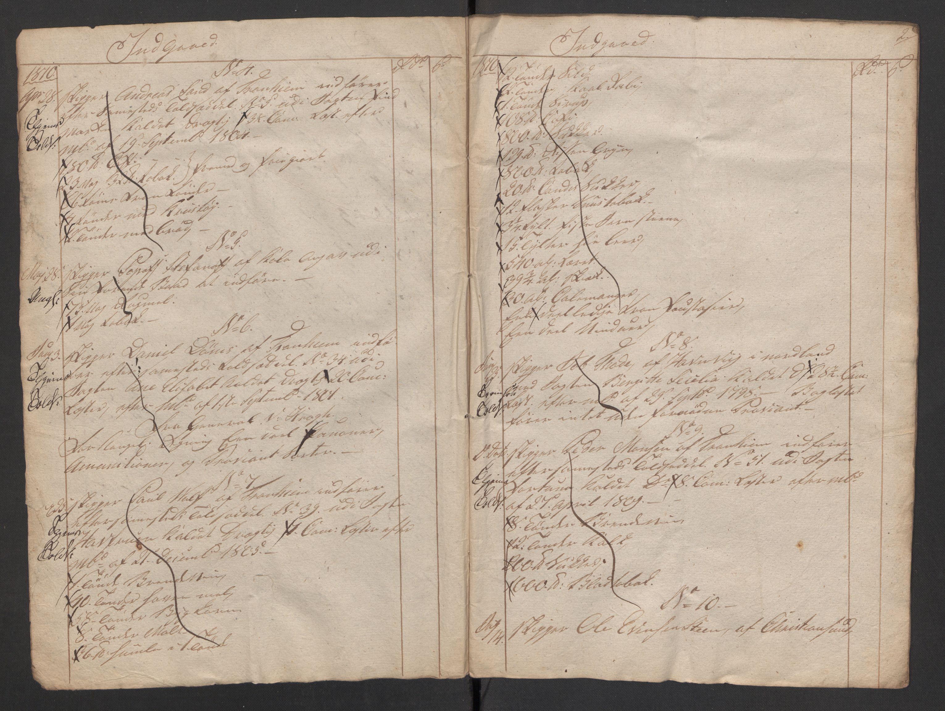 Generaltollkammeret, tollregnskaper, AV/RA-EA-5490/R36/L0004/0014: Tollregnskaper Hammerfest / Tollbok, 1810