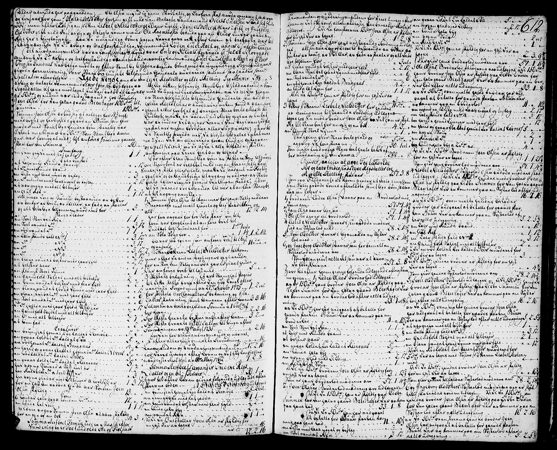 Orkdal sorenskriveri, SAT/A-4169/1/3/3Aa/L0007: Skifteprotokoller, 1767-1782, s. 611b-612a