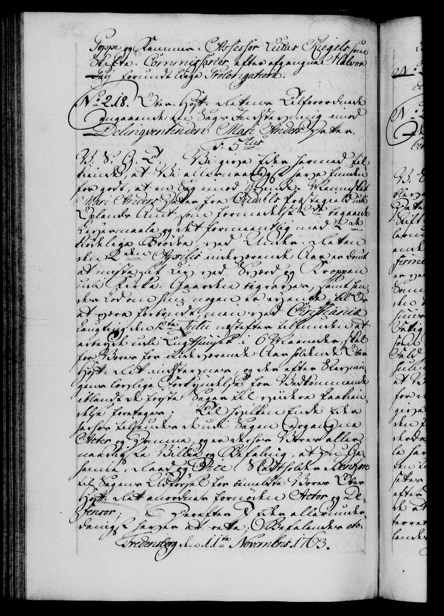 Danske Kanselli 1572-1799, RA/EA-3023/F/Fc/Fca/Fcab/L0037: Norske tegnelser, 1762-1766, s. 299b