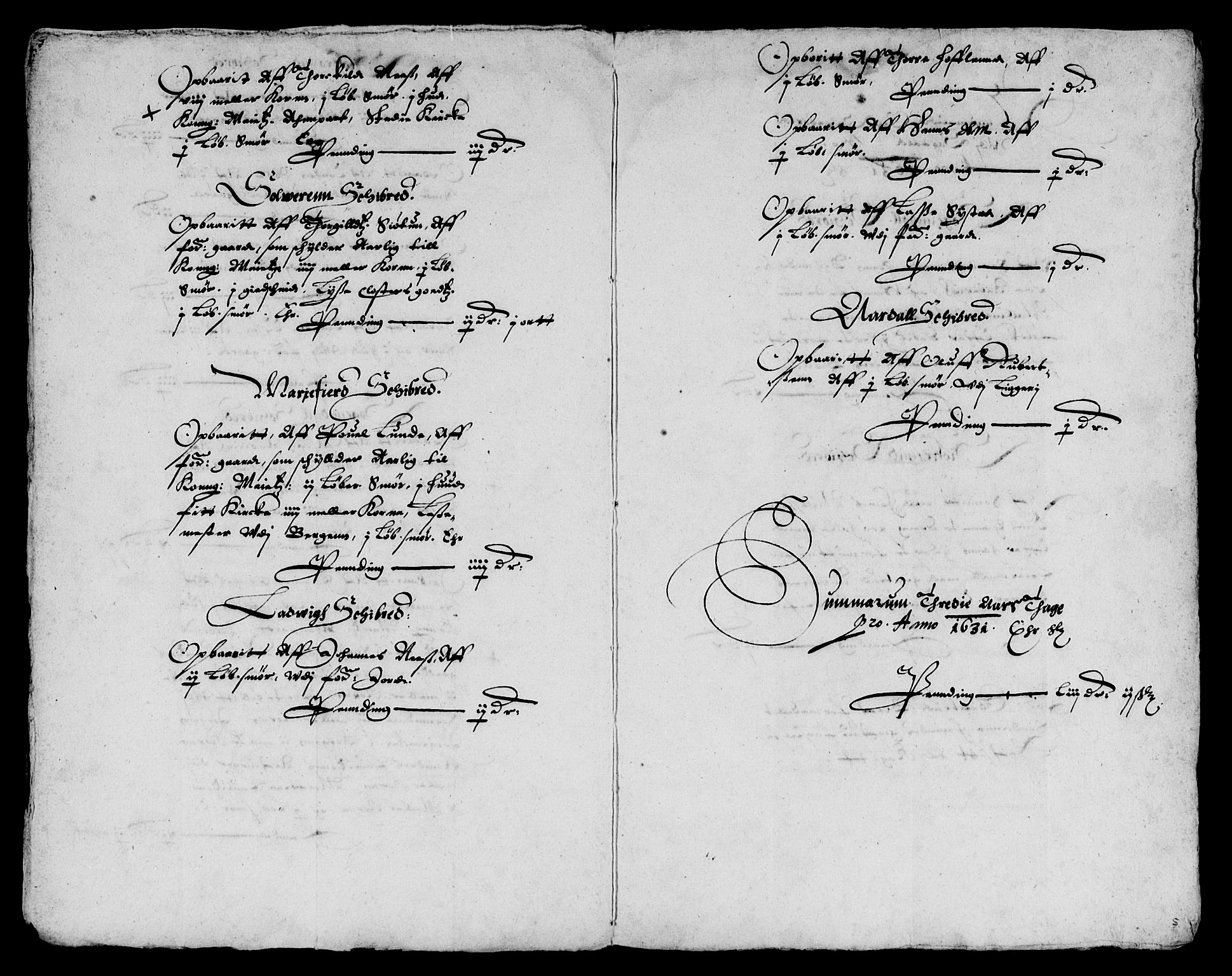 Rentekammeret inntil 1814, Reviderte regnskaper, Lensregnskaper, AV/RA-EA-5023/R/Rb/Rbt/L0057: Bergenhus len, 1630-1632