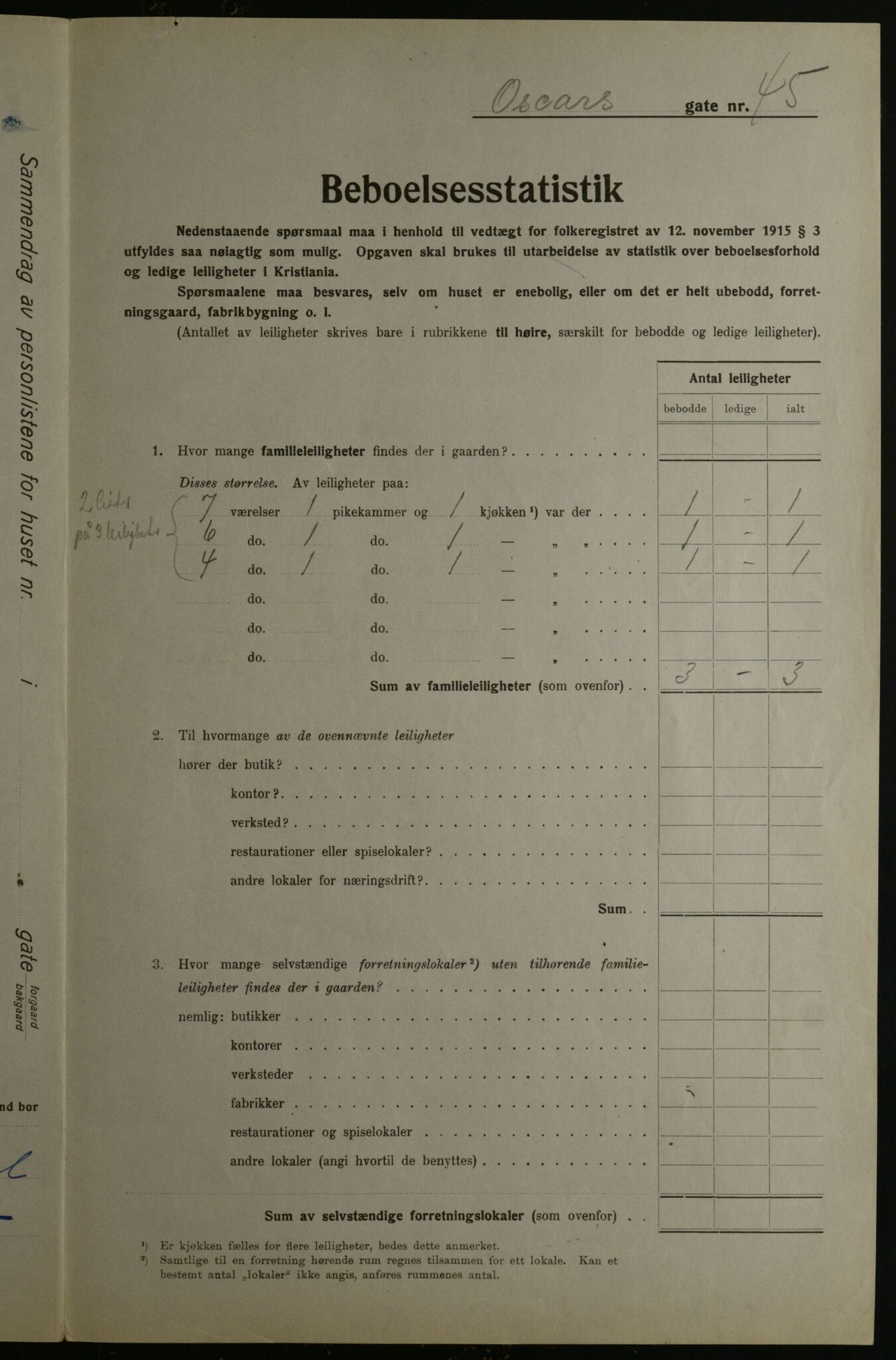 OBA, Kommunal folketelling 1.12.1923 for Kristiania, 1923, s. 84474