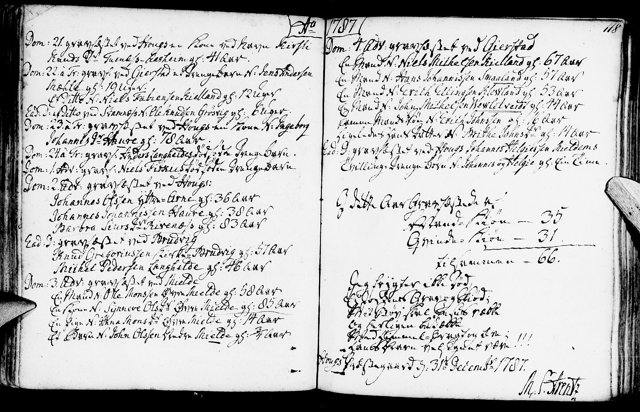 Haus sokneprestembete, SAB/A-75601/H/Haa: Ministerialbok nr. A 10, 1782-1796, s. 118