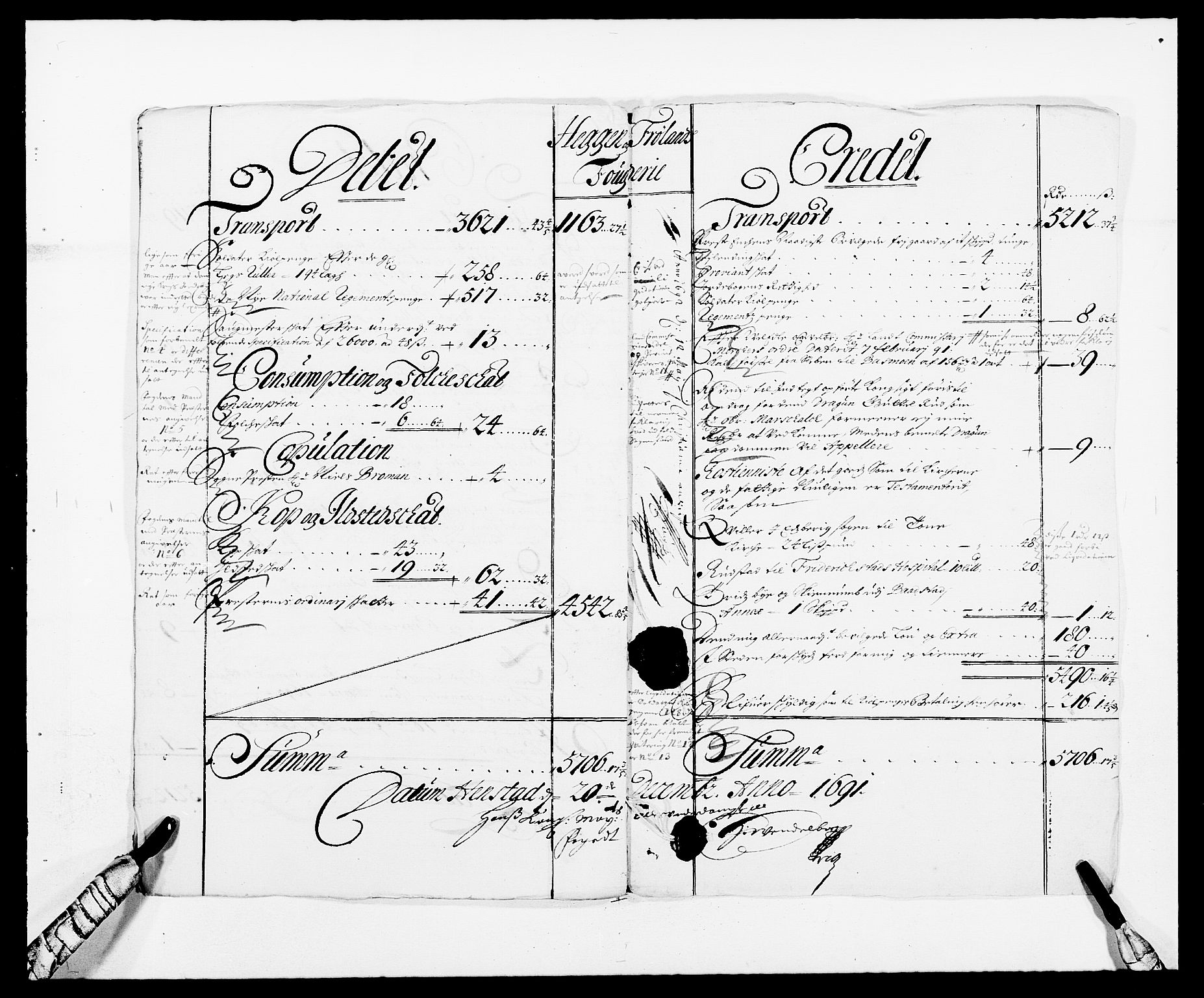 Rentekammeret inntil 1814, Reviderte regnskaper, Fogderegnskap, AV/RA-EA-4092/R06/L0283: Fogderegnskap Heggen og Frøland, 1691-1693, s. 5