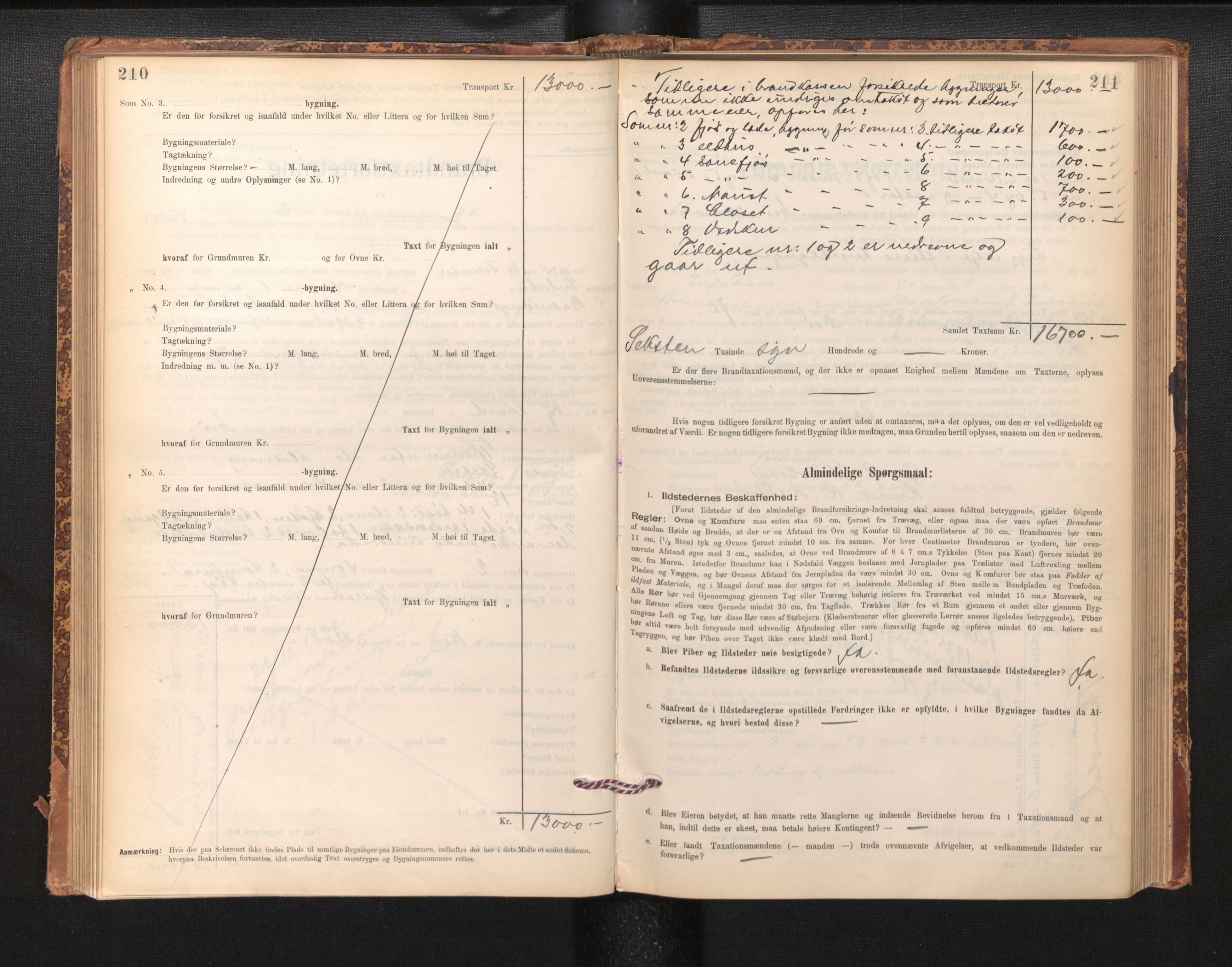 Lensmannen i Bremanger, SAB/A-26701/0012/L0007: Branntakstprotokoll, skjematakst, 1895-1936, s. 210-211