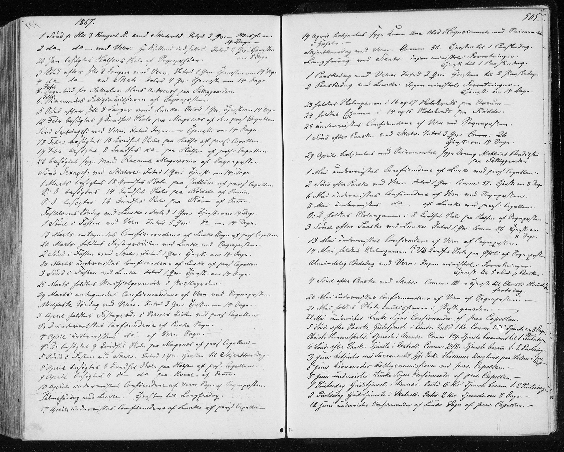Ministerialprotokoller, klokkerbøker og fødselsregistre - Nord-Trøndelag, AV/SAT-A-1458/709/L0075: Ministerialbok nr. 709A15, 1859-1870, s. 505