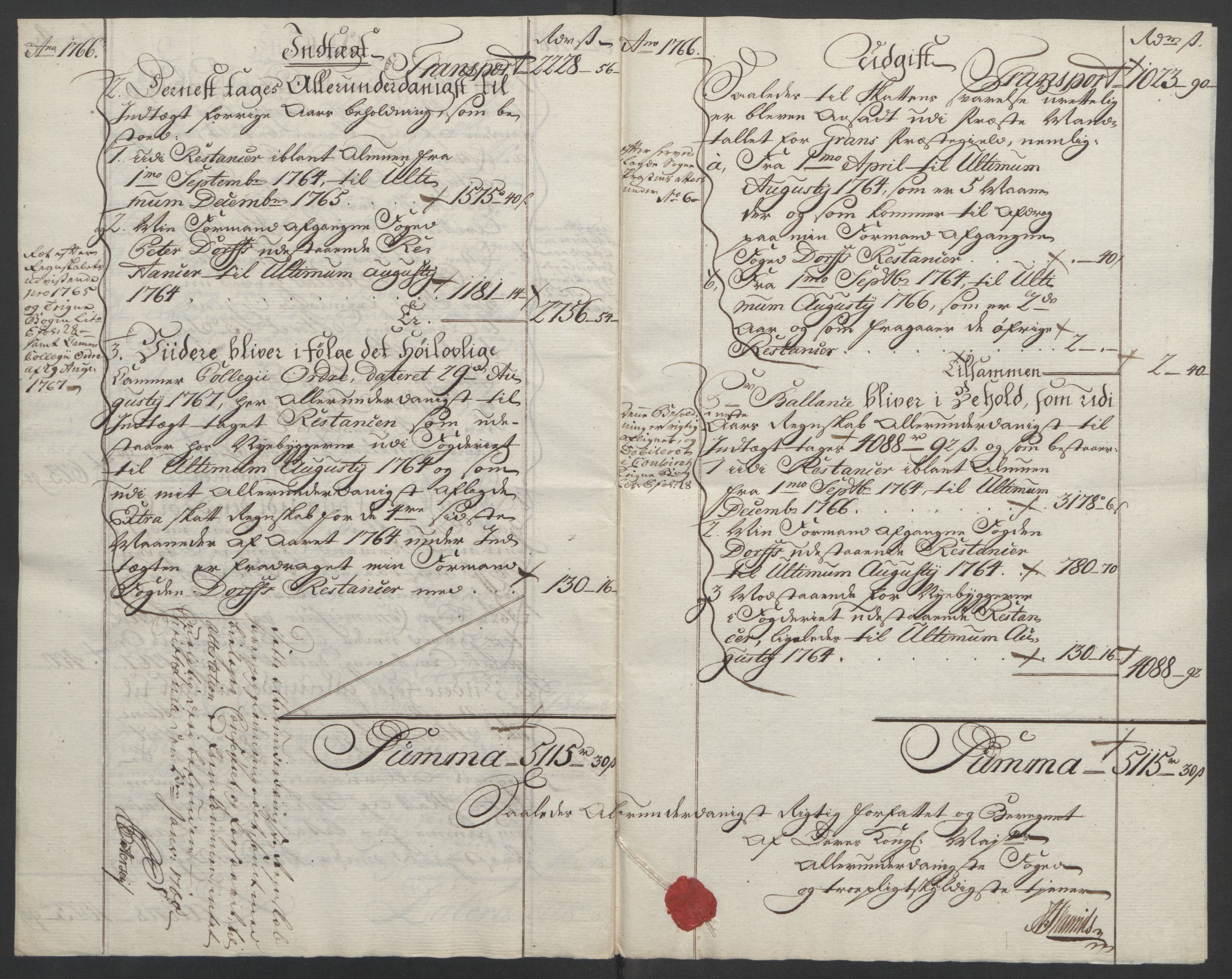 Rentekammeret inntil 1814, Reviderte regnskaper, Fogderegnskap, RA/EA-4092/R19/L1399: Fogderegnskap Toten, Hadeland og Vardal, 1762-1783, s. 110