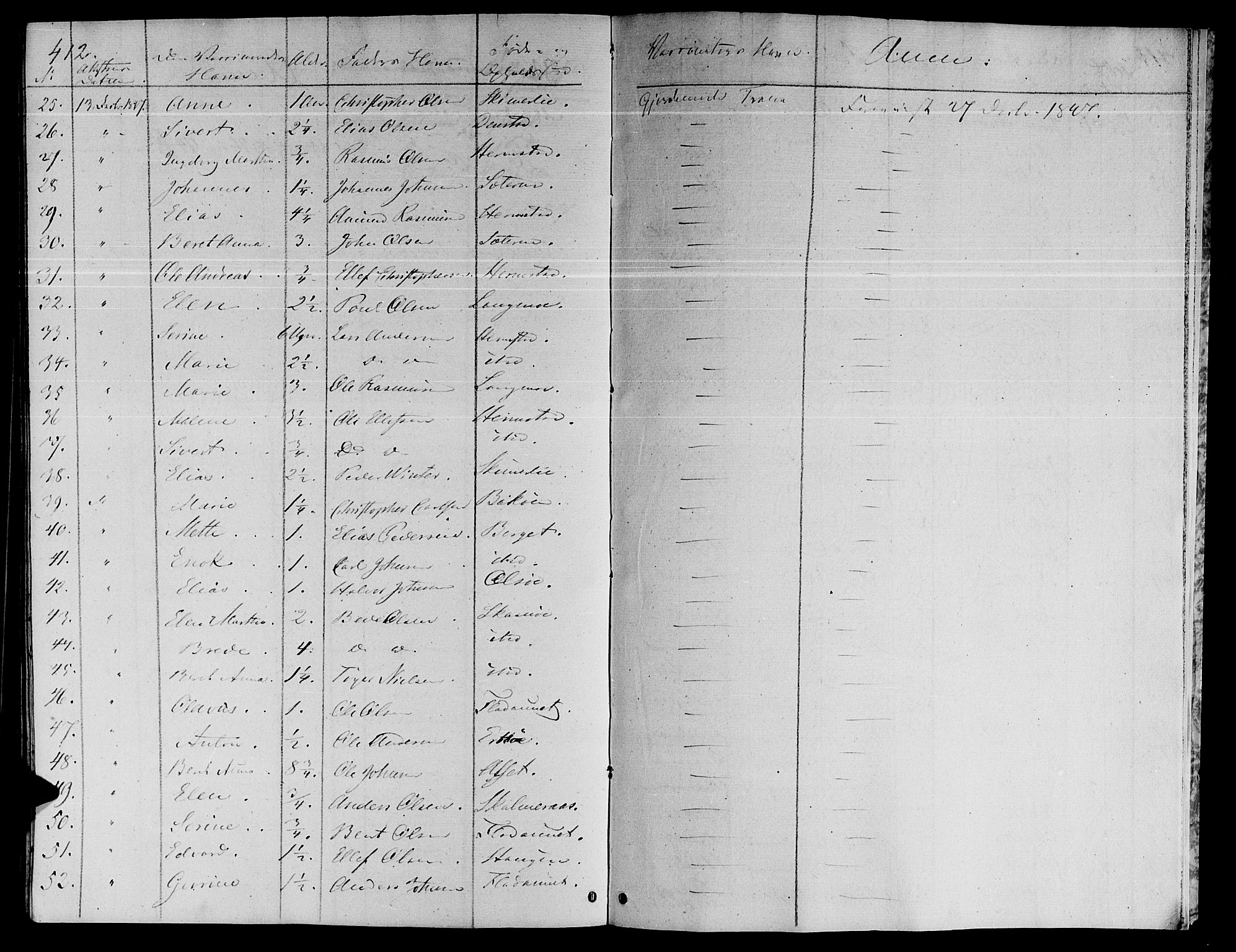 Ministerialprotokoller, klokkerbøker og fødselsregistre - Sør-Trøndelag, SAT/A-1456/646/L0610: Ministerialbok nr. 646A08, 1837-1847, s. 412