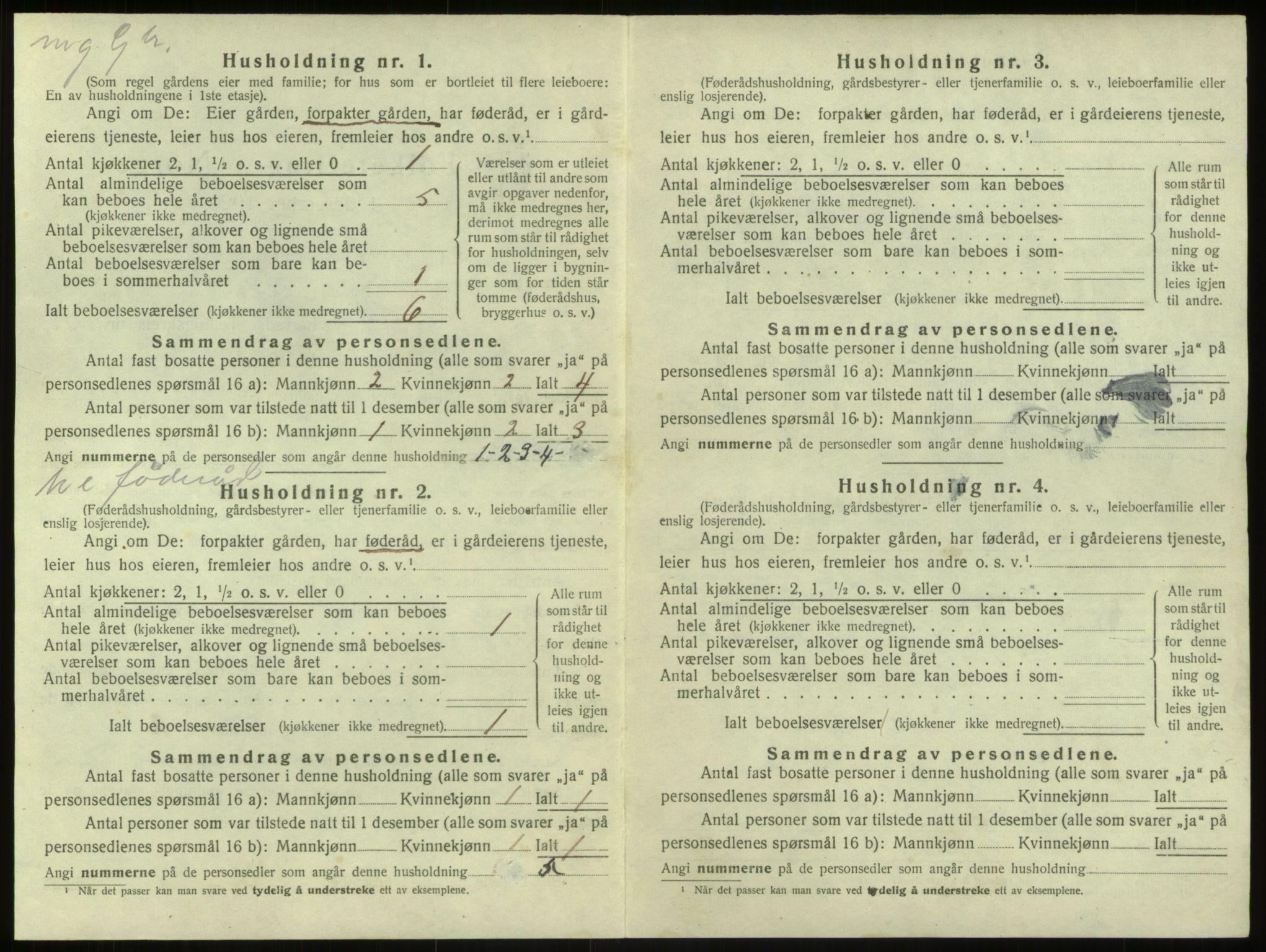 SAB, Folketelling 1920 for 1252 Modalen herred, 1920, s. 55