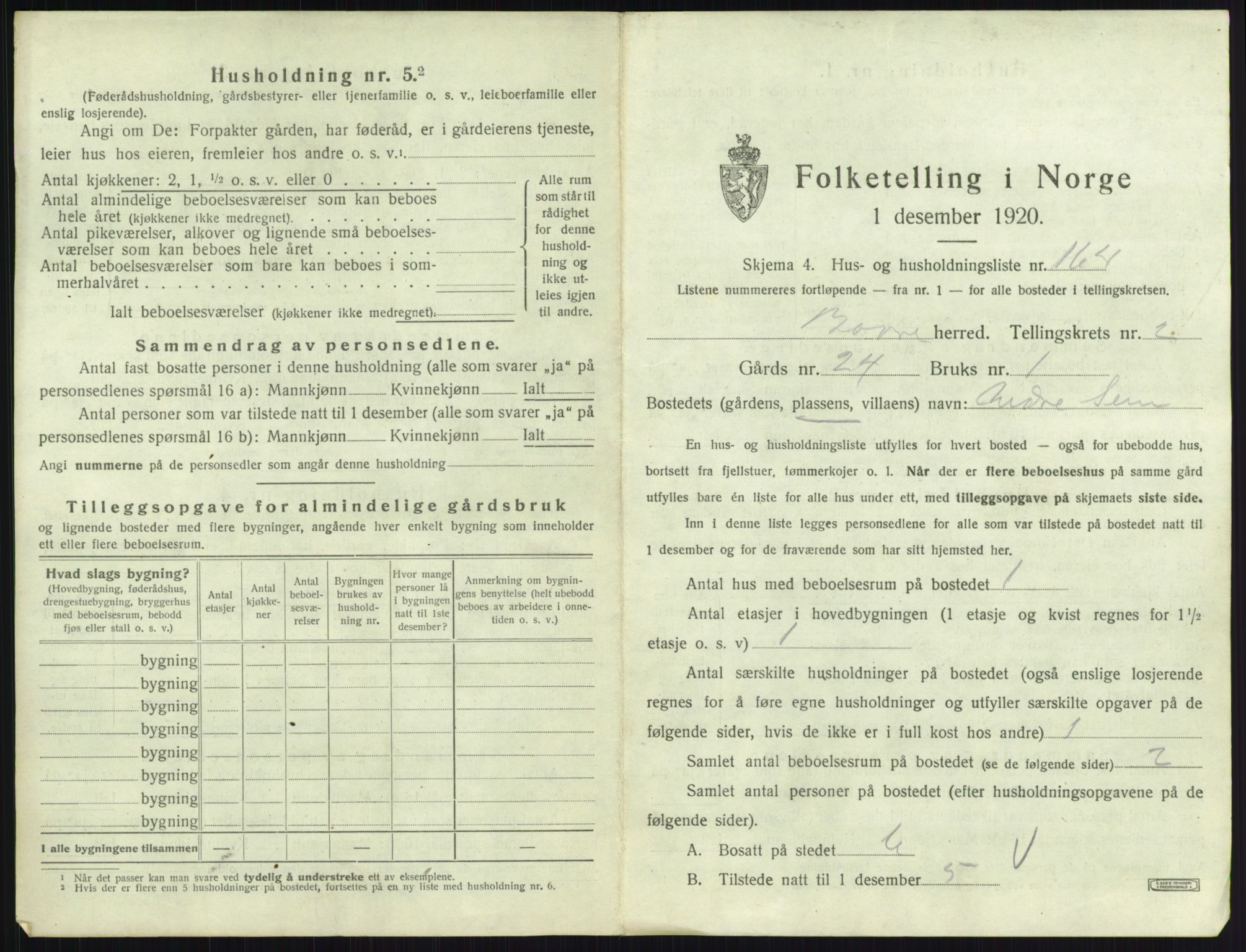 SAKO, Folketelling 1920 for 0717 Borre herred, 1920, s. 802