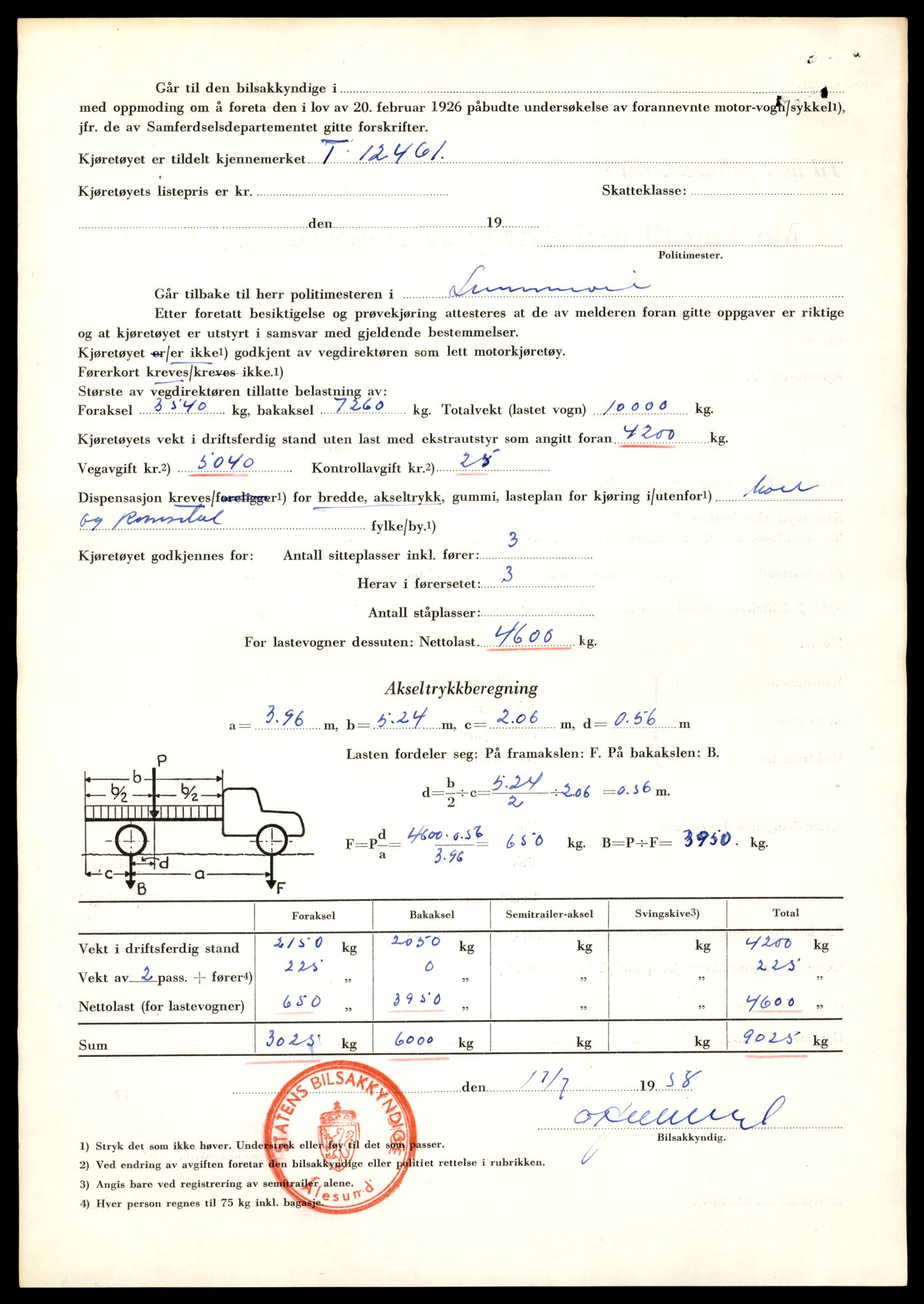 Møre og Romsdal vegkontor - Ålesund trafikkstasjon, AV/SAT-A-4099/F/Fe/L0033: Registreringskort for kjøretøy T 12151 - T 12474, 1927-1998, s. 3562