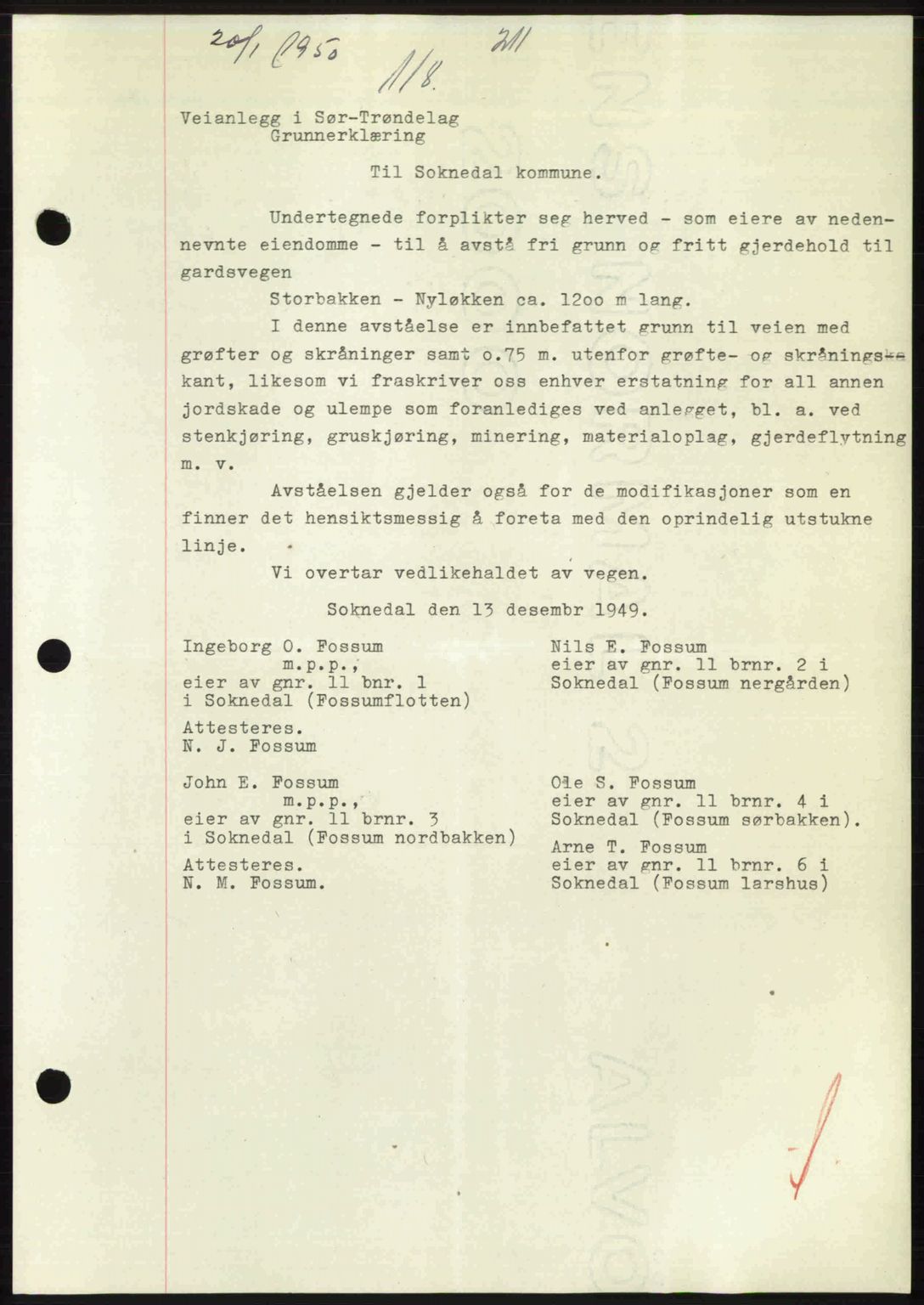 Gauldal sorenskriveri, SAT/A-0014/1/2/2C: Pantebok nr. A9, 1949-1950, Dagboknr: 118/1950
