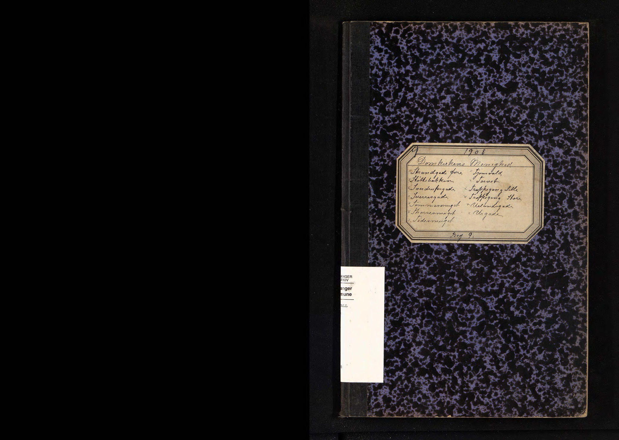 BYST, Ligningsmanntall for Stavanger 1908 - Domkirkens Menighed, Strandgade Øvre - Uhrgade, 1908