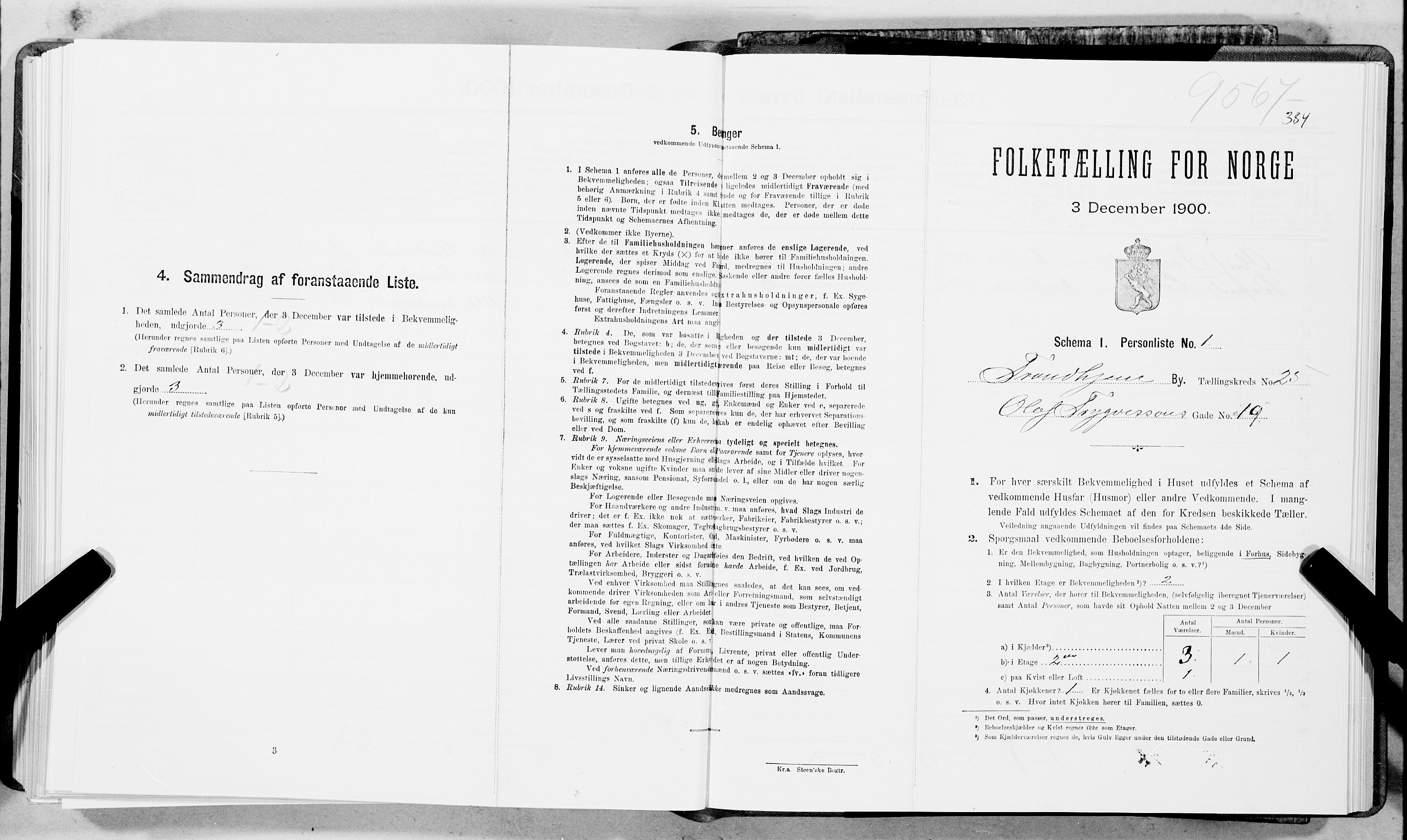 SAT, Folketelling 1900 for 1601 Trondheim kjøpstad, 1900, s. 3871