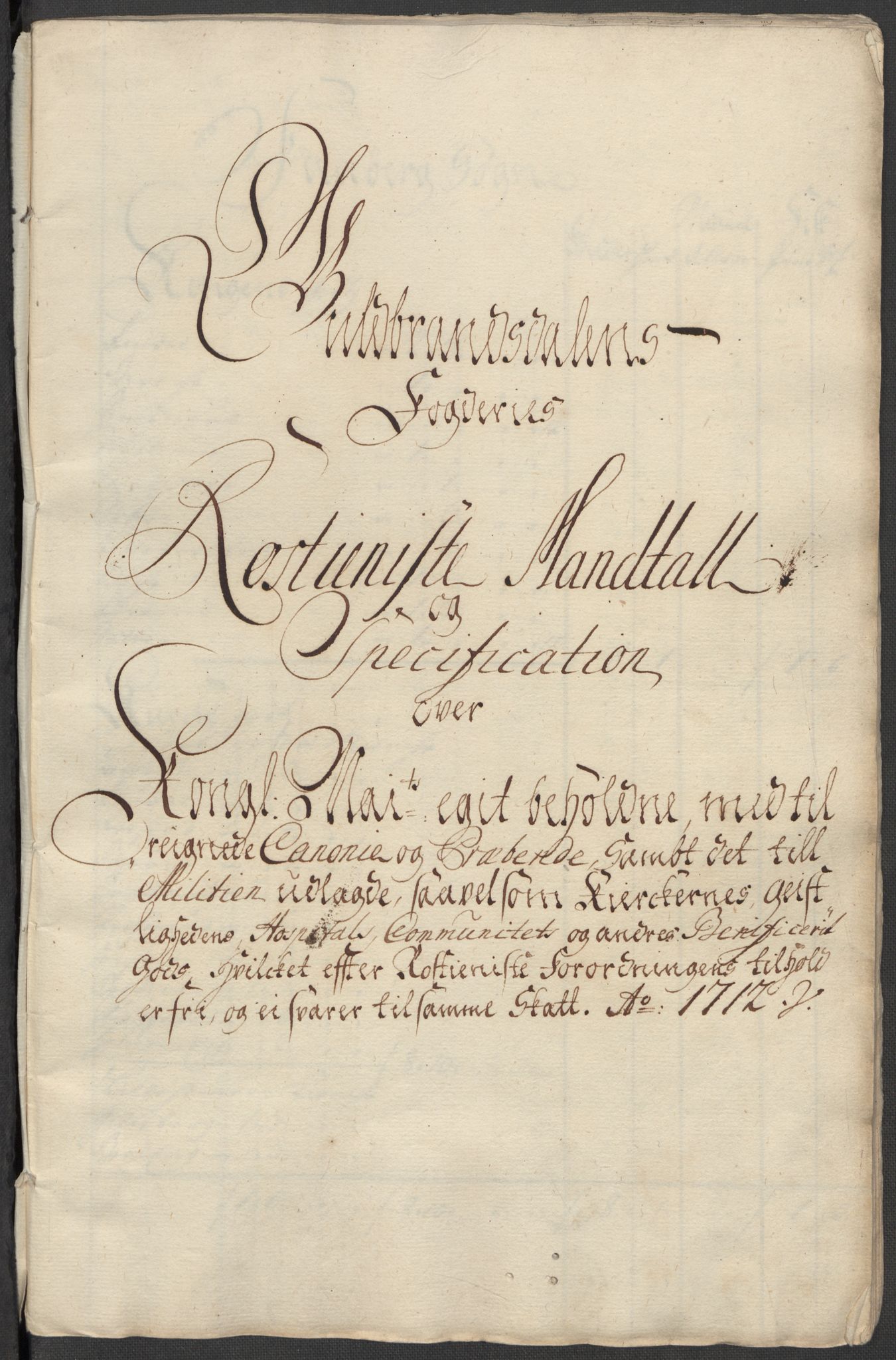 Rentekammeret inntil 1814, Reviderte regnskaper, Fogderegnskap, RA/EA-4092/R17/L1181: Fogderegnskap Gudbrandsdal, 1712, s. 211