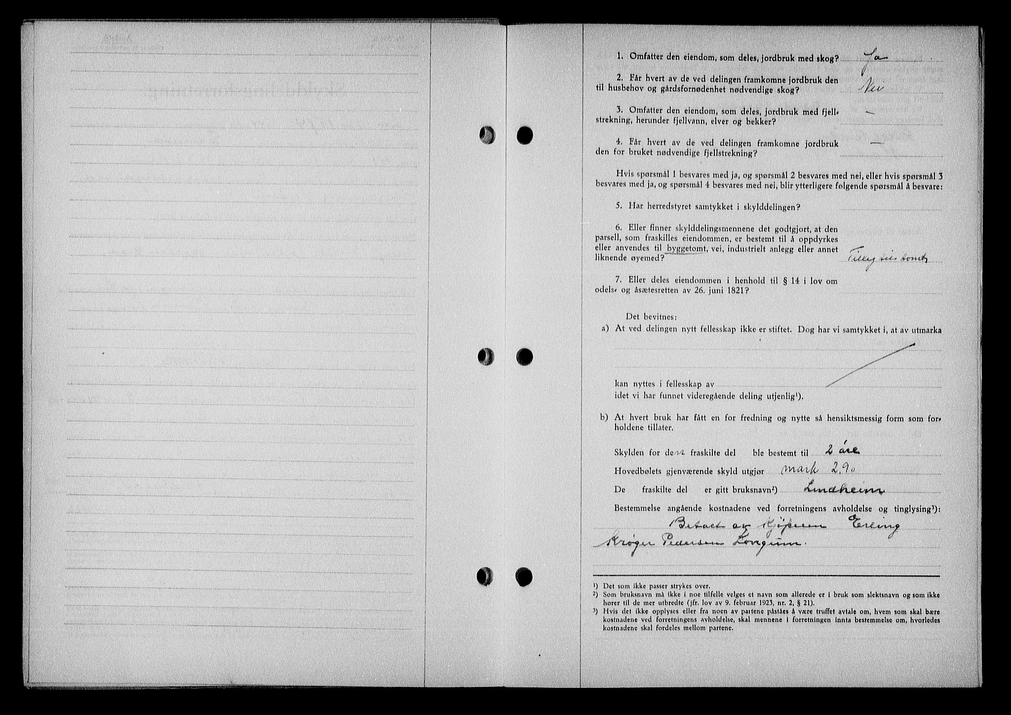 Nedenes sorenskriveri, SAK/1221-0006/G/Gb/Gba/L0051: Pantebok nr. A-V, 1943-1944, Dagboknr: 342/1944