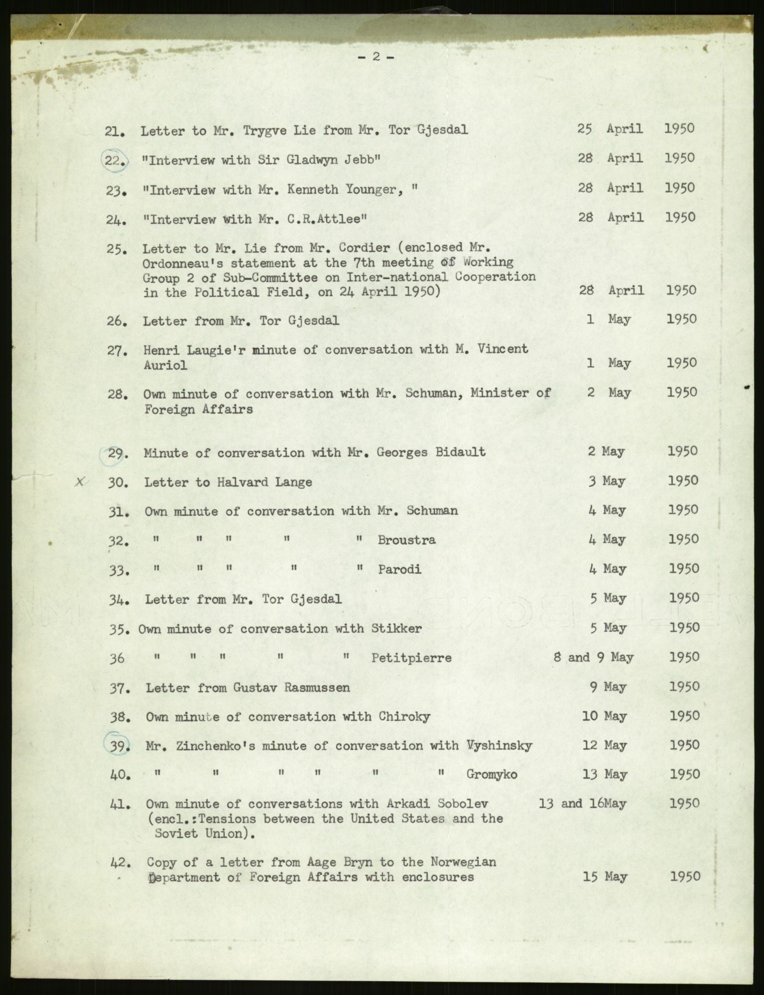 Lie, Trygve, RA/PA-1407/D/L0029: Dokumenter vedr. Kina, 1948-1950, s. 299