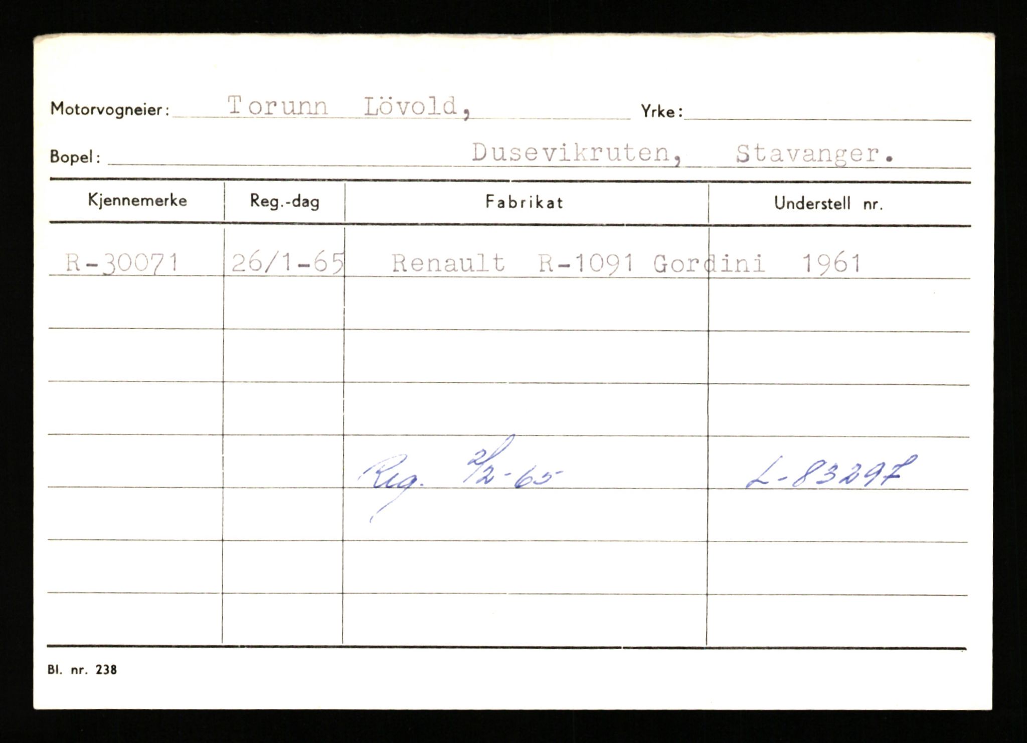 Stavanger trafikkstasjon, AV/SAST-A-101942/0/G/L0005: Registreringsnummer: 23000 - 34245, 1930-1971, s. 2189