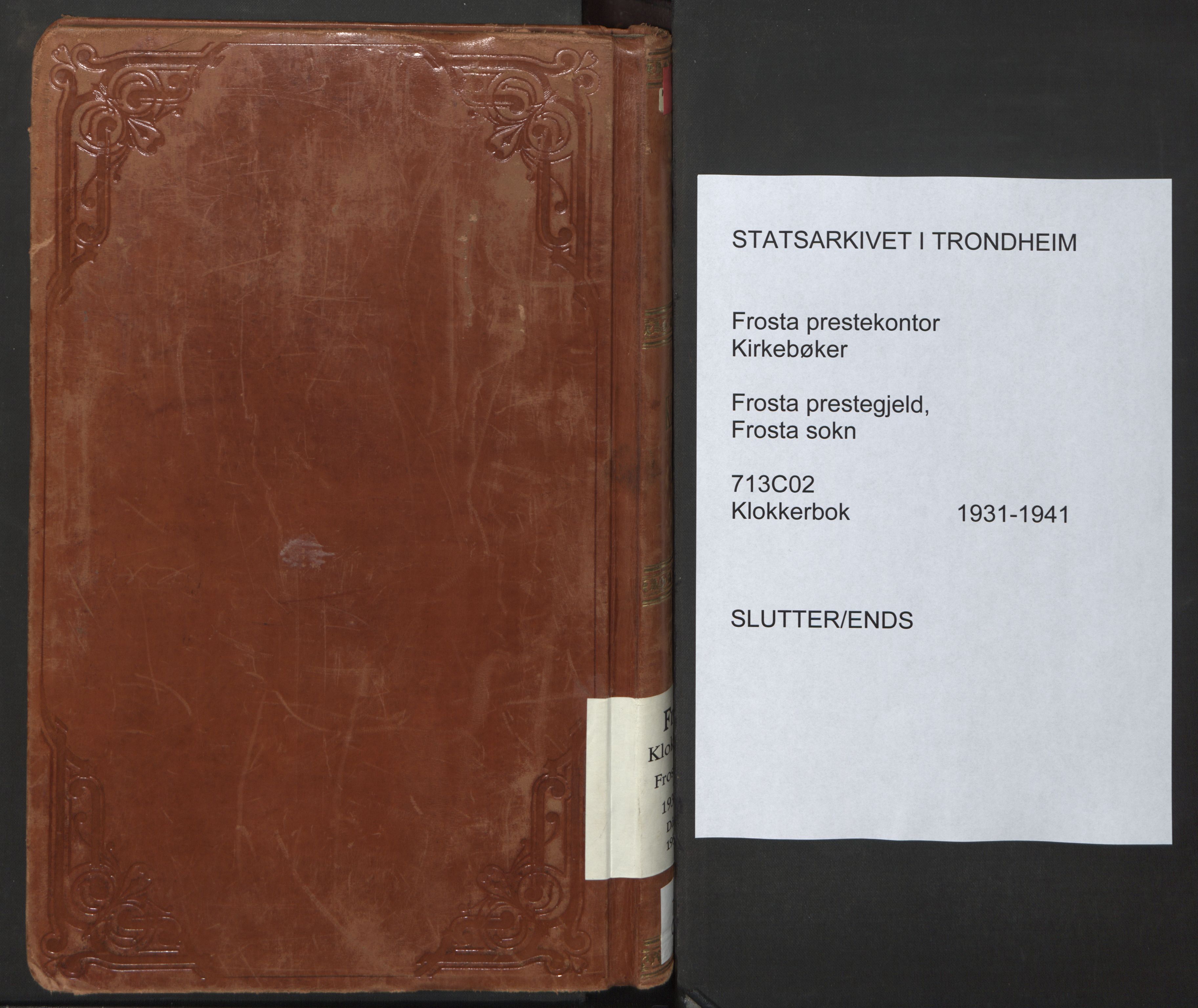 Ministerialprotokoller, klokkerbøker og fødselsregistre - Nord-Trøndelag, AV/SAT-A-1458/713/L0125: Klokkerbok nr. 713C02, 1931-1941