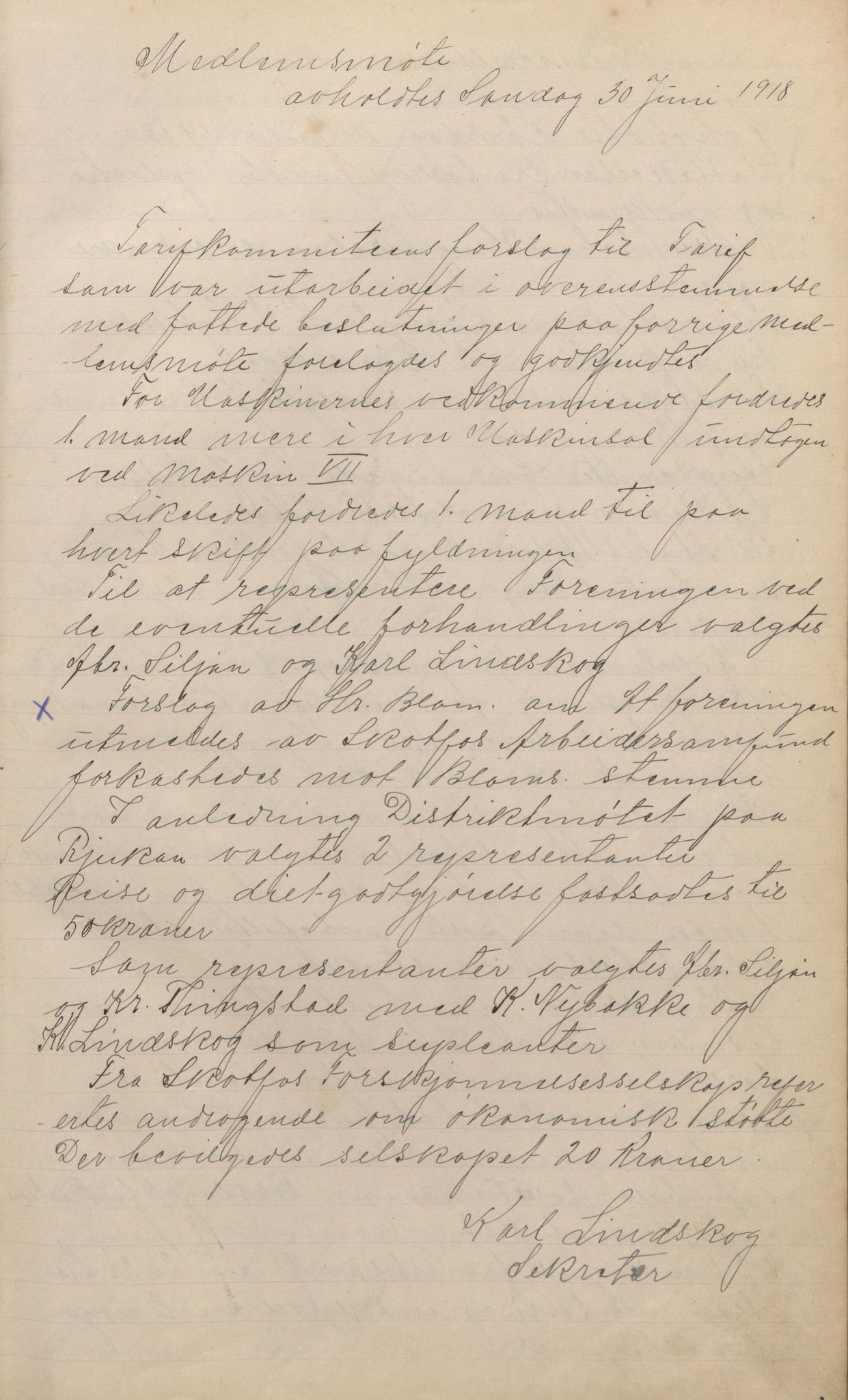 Avdeling 25 Skotfoss - Norsk papirindustriarbeiderforening, AAT/AAT-806058/A/L0003: Møtebok for Avdeling 25 Skotfos N.P.I.F., 1918-1921