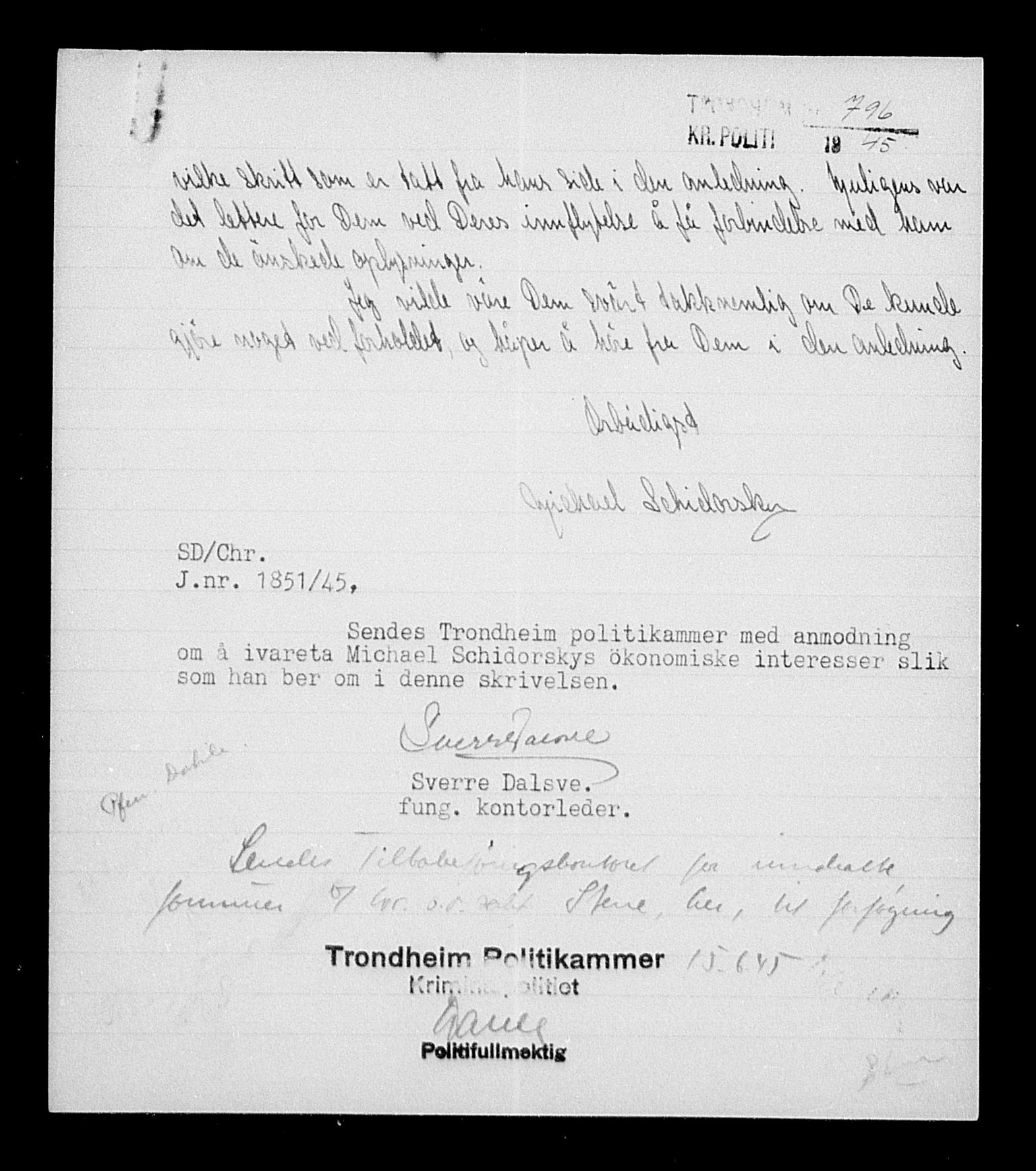 Justisdepartementet, Tilbakeføringskontoret for inndratte formuer, AV/RA-S-1564/H/Hc/Hca/L0908: --, 1945-1947, s. 152