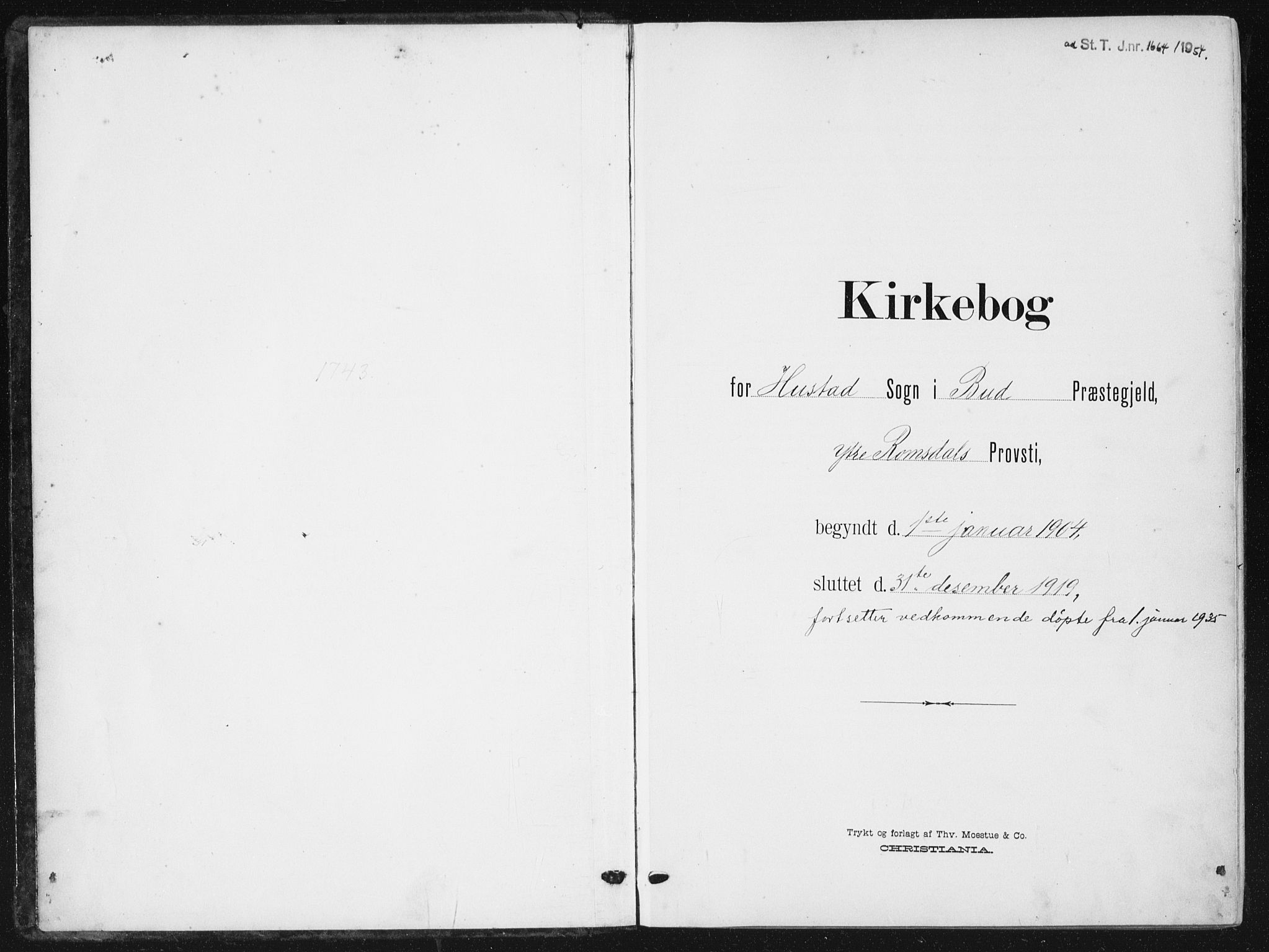 Ministerialprotokoller, klokkerbøker og fødselsregistre - Møre og Romsdal, AV/SAT-A-1454/567/L0784: Klokkerbok nr. 567C04, 1903-1938